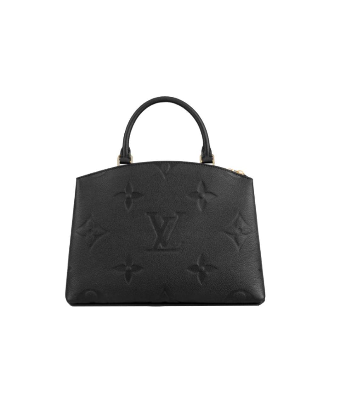 LOUIS VUITTON Черная кожаная сумка тоут, фото 1