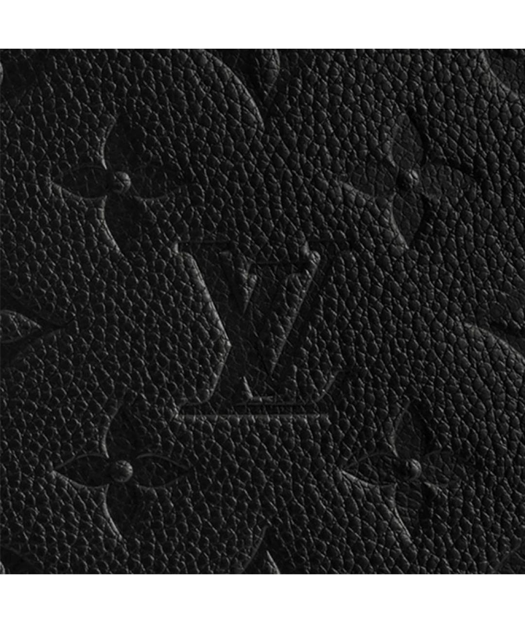 LOUIS VUITTON Черная кожаная сумка тоут, фото 5