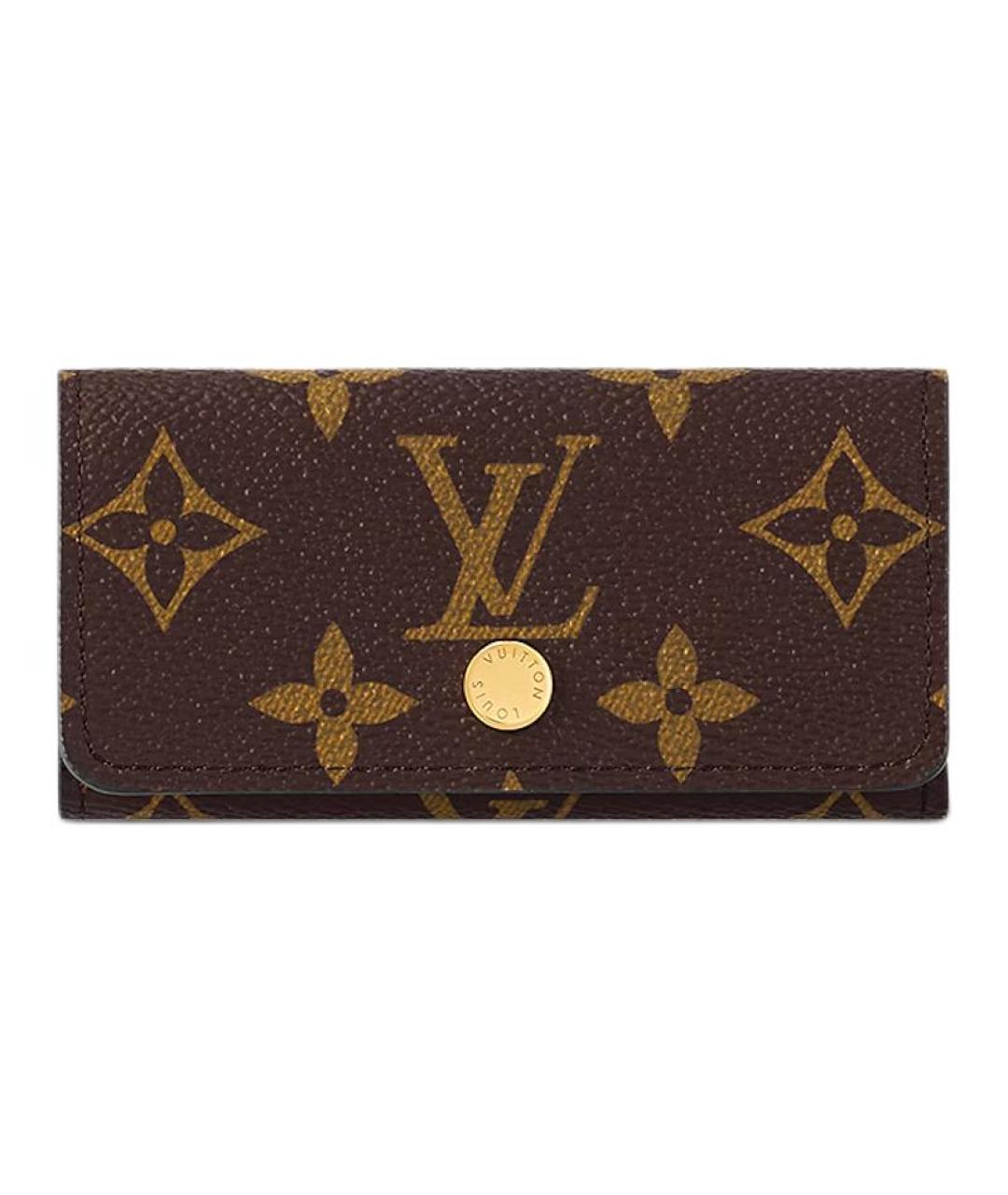 LOUIS VUITTON Коричневая ключница, фото 1