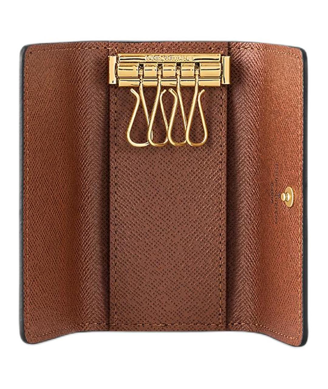 LOUIS VUITTON Коричневая ключница, фото 4