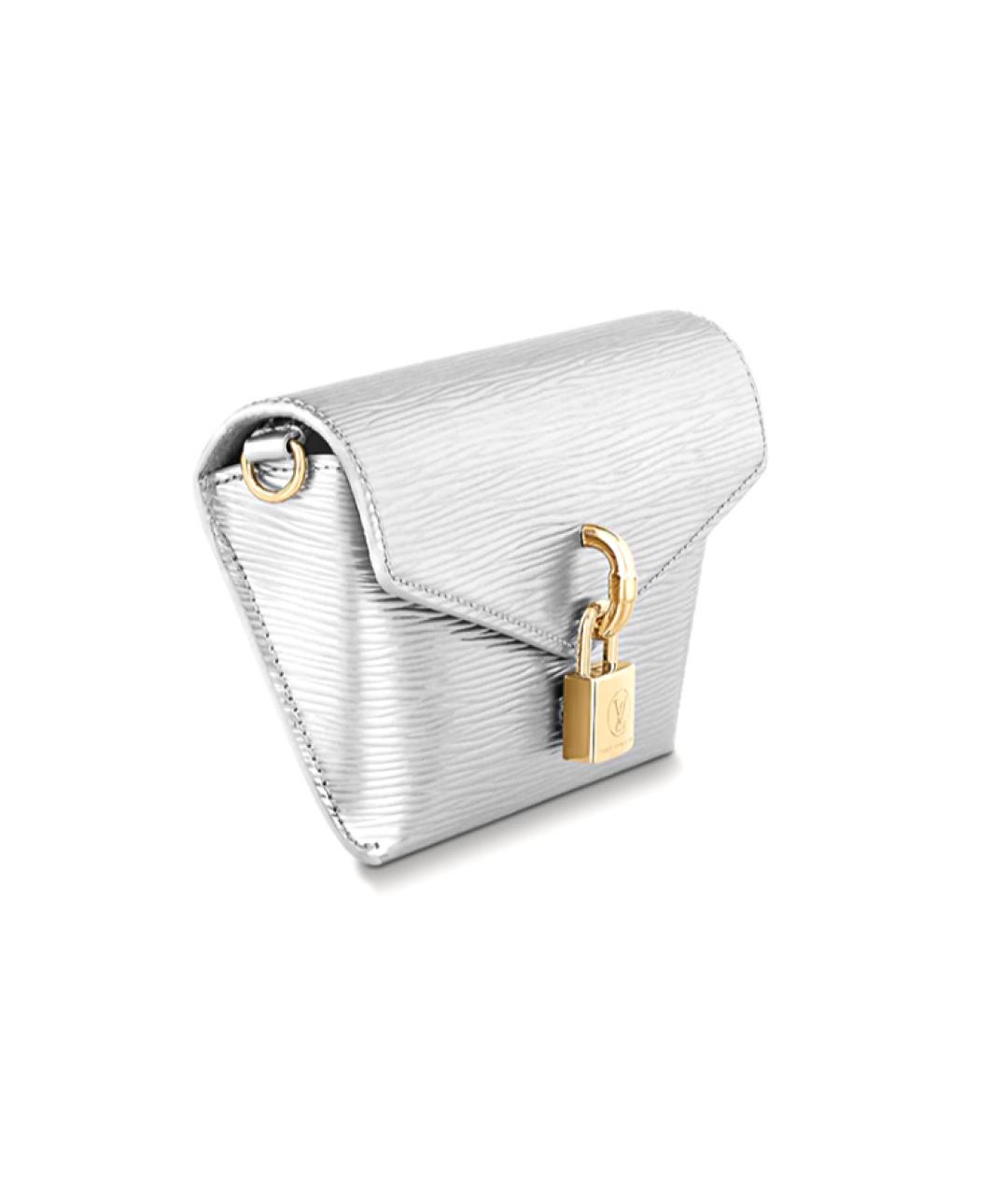 LOUIS VUITTON Серебряная кожаная сумка через плечо, фото 2