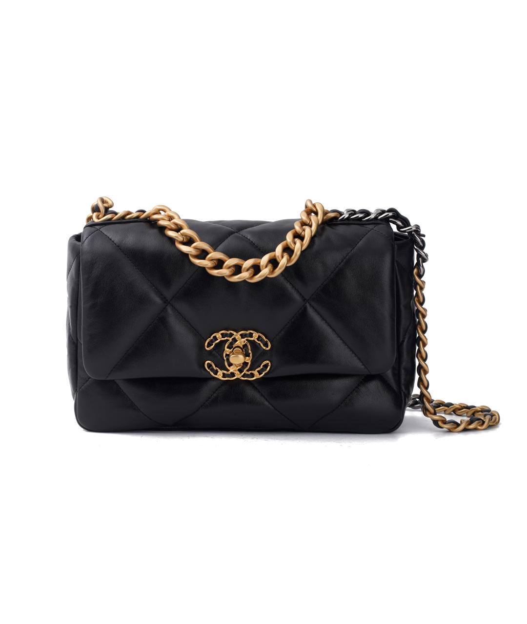 CHANEL Черная кожаная сумка через плечо, фото 3