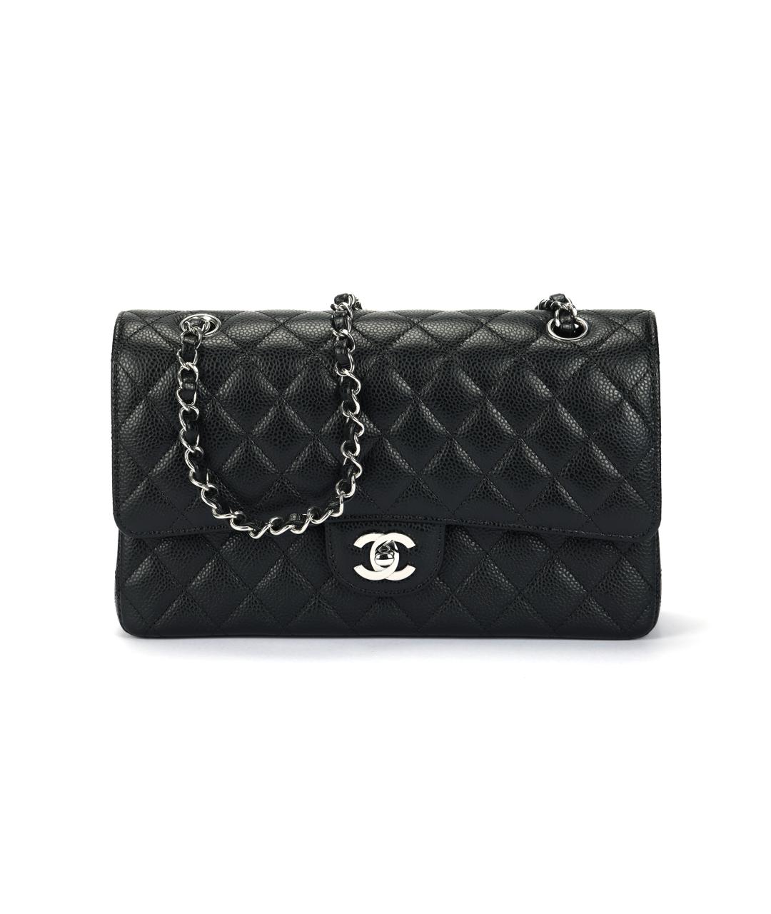 CHANEL Черная кожаная сумка через плечо, фото 5