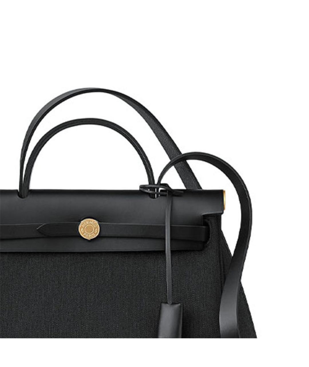 HERMES Черная сумка с короткими ручками, фото 5