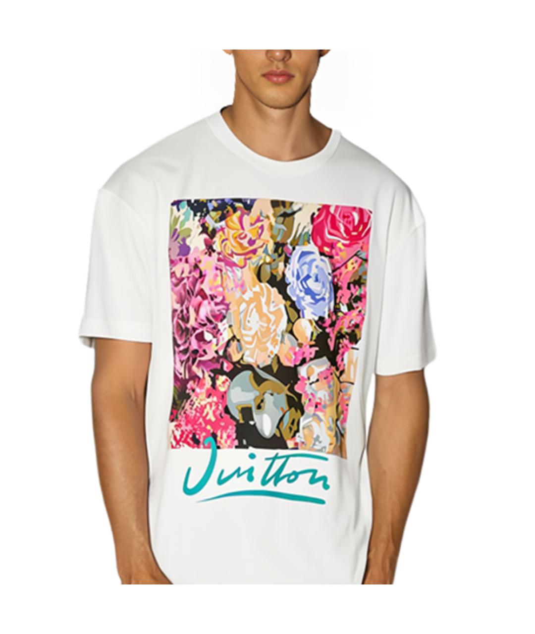 LOUIS VUITTON Белая футболка, фото 3