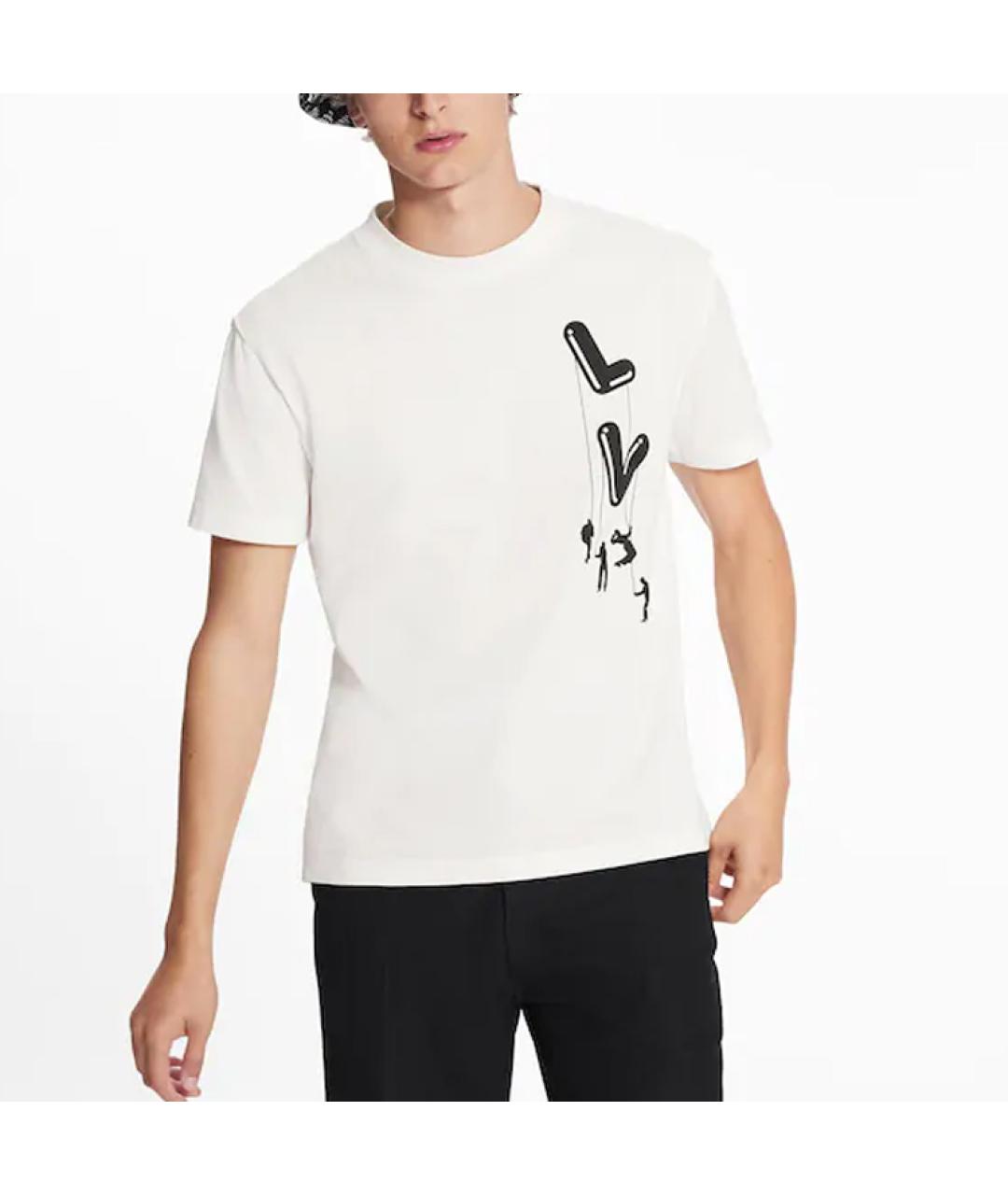 LOUIS VUITTON Белая футболка, фото 3