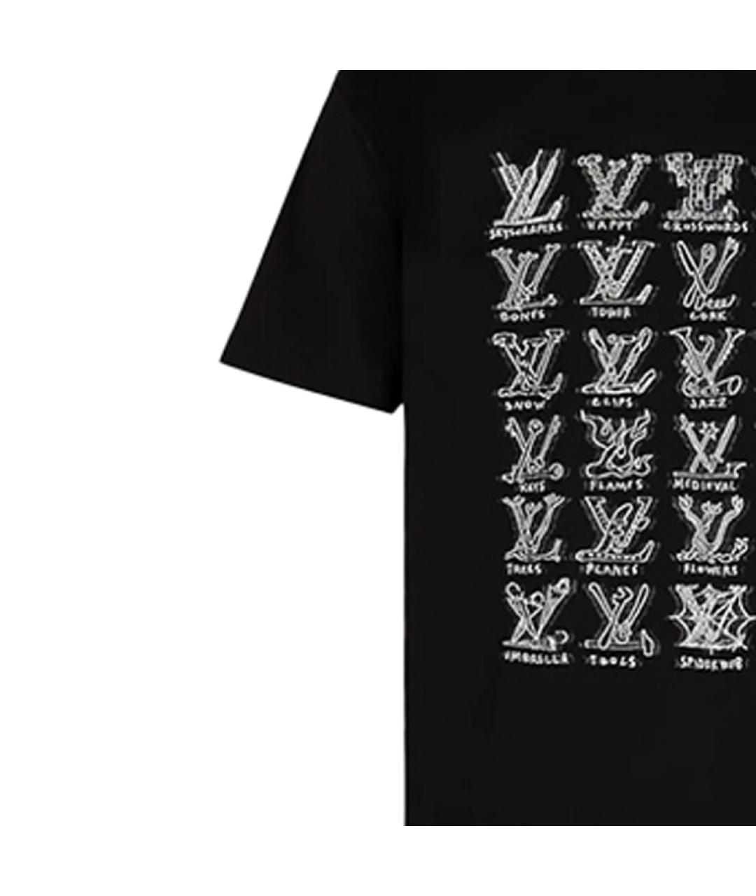 LOUIS VUITTON Черная футболка, фото 5