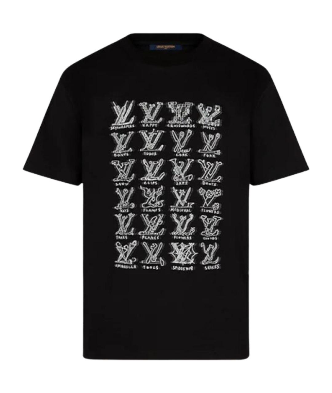 LOUIS VUITTON Черная футболка, фото 1