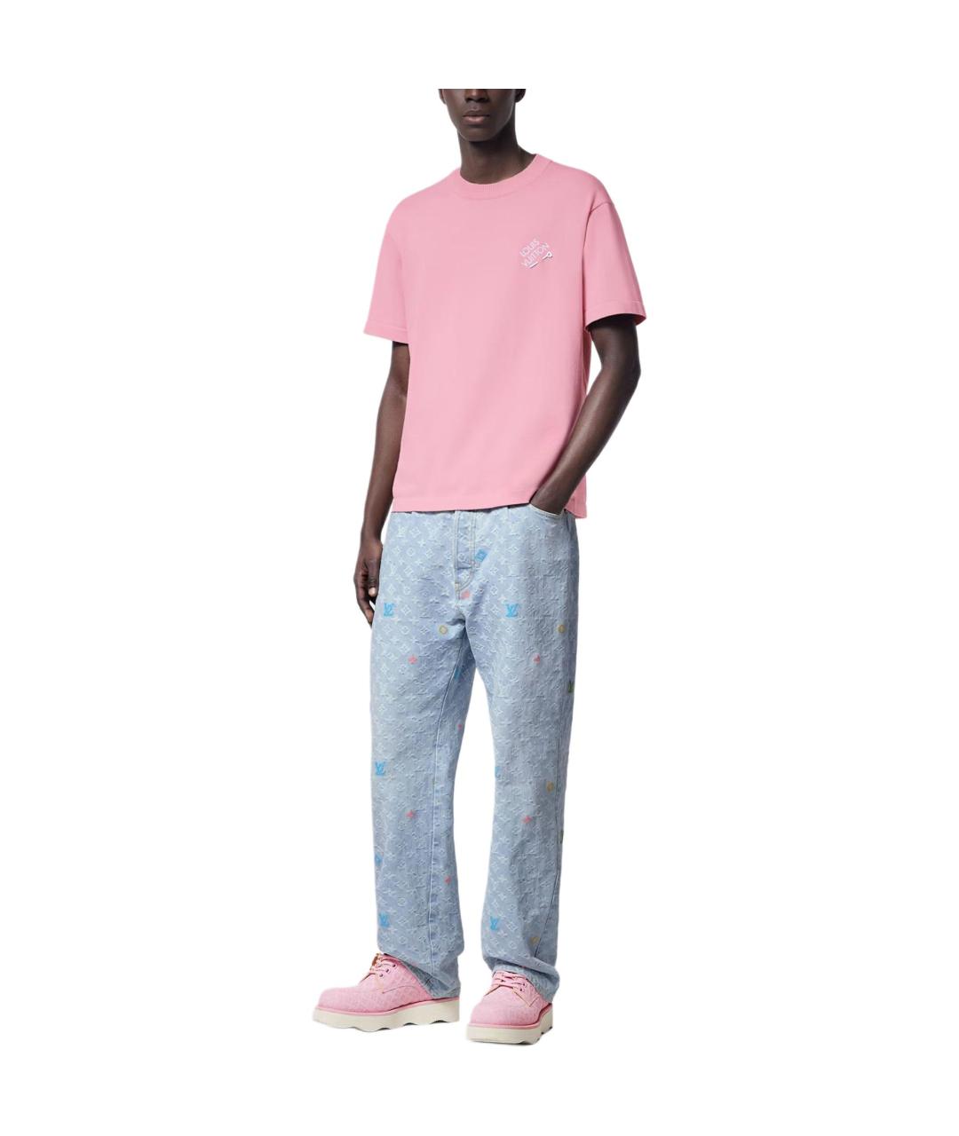 LOUIS VUITTON Розовая футболка, фото 2