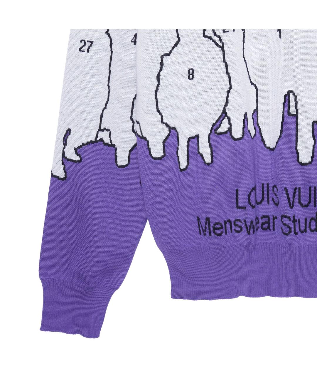 LOUIS VUITTON Фиолетовый джемпер / свитер, фото 5