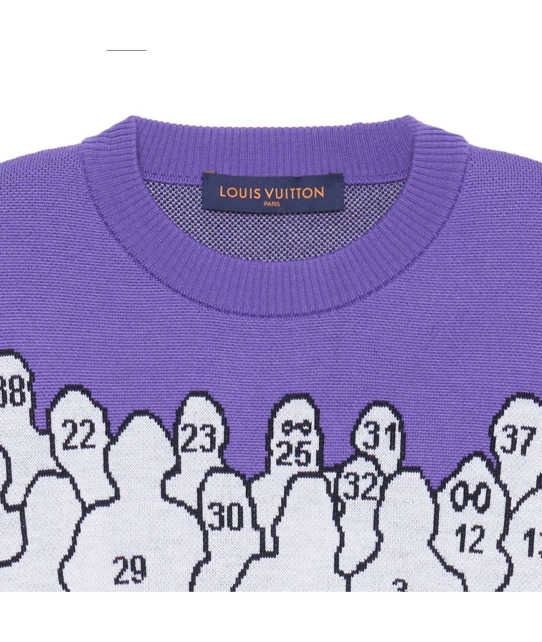 LOUIS VUITTON Фиолетовый джемпер / свитер, фото 3