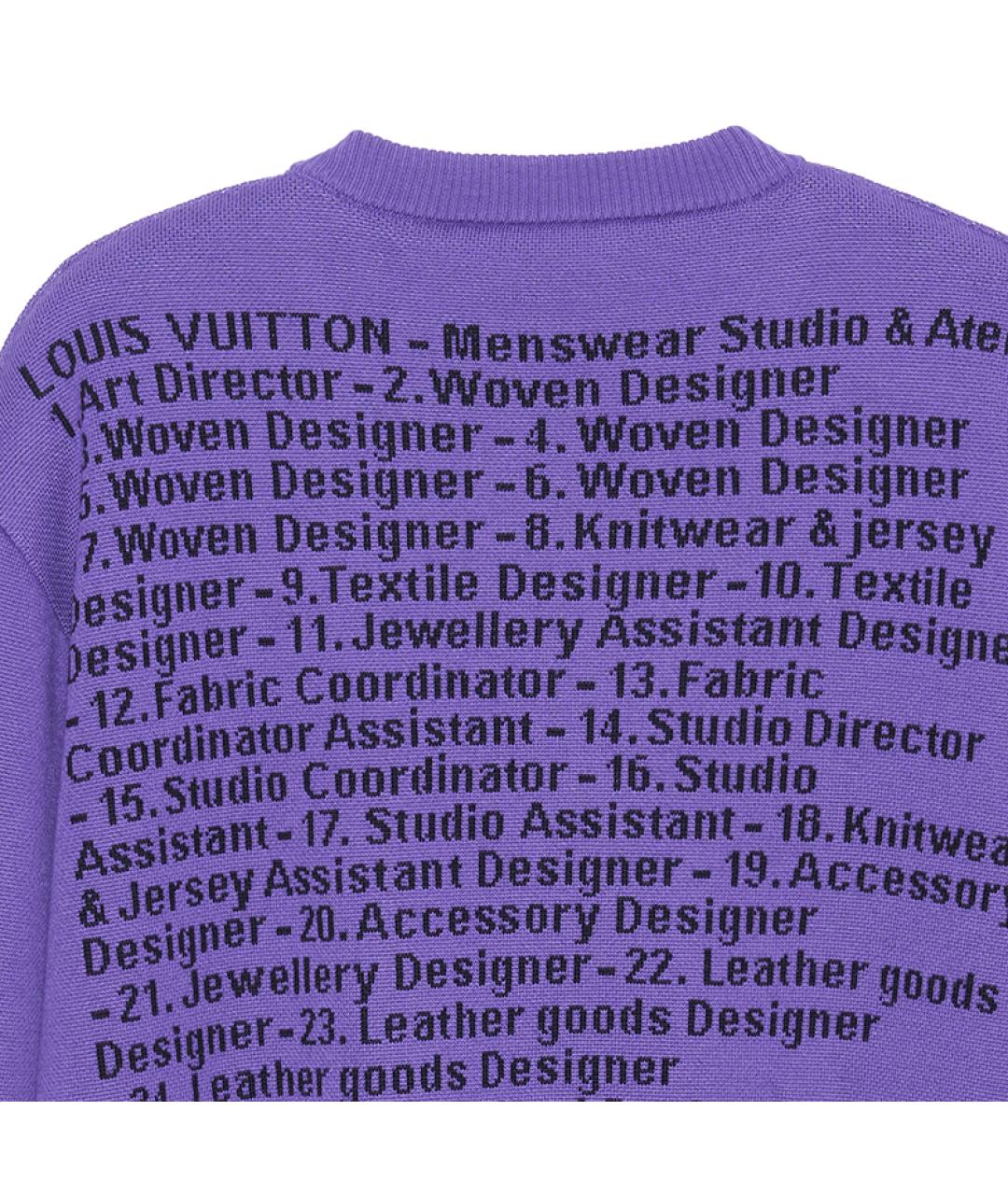 LOUIS VUITTON Фиолетовый джемпер / свитер, фото 4