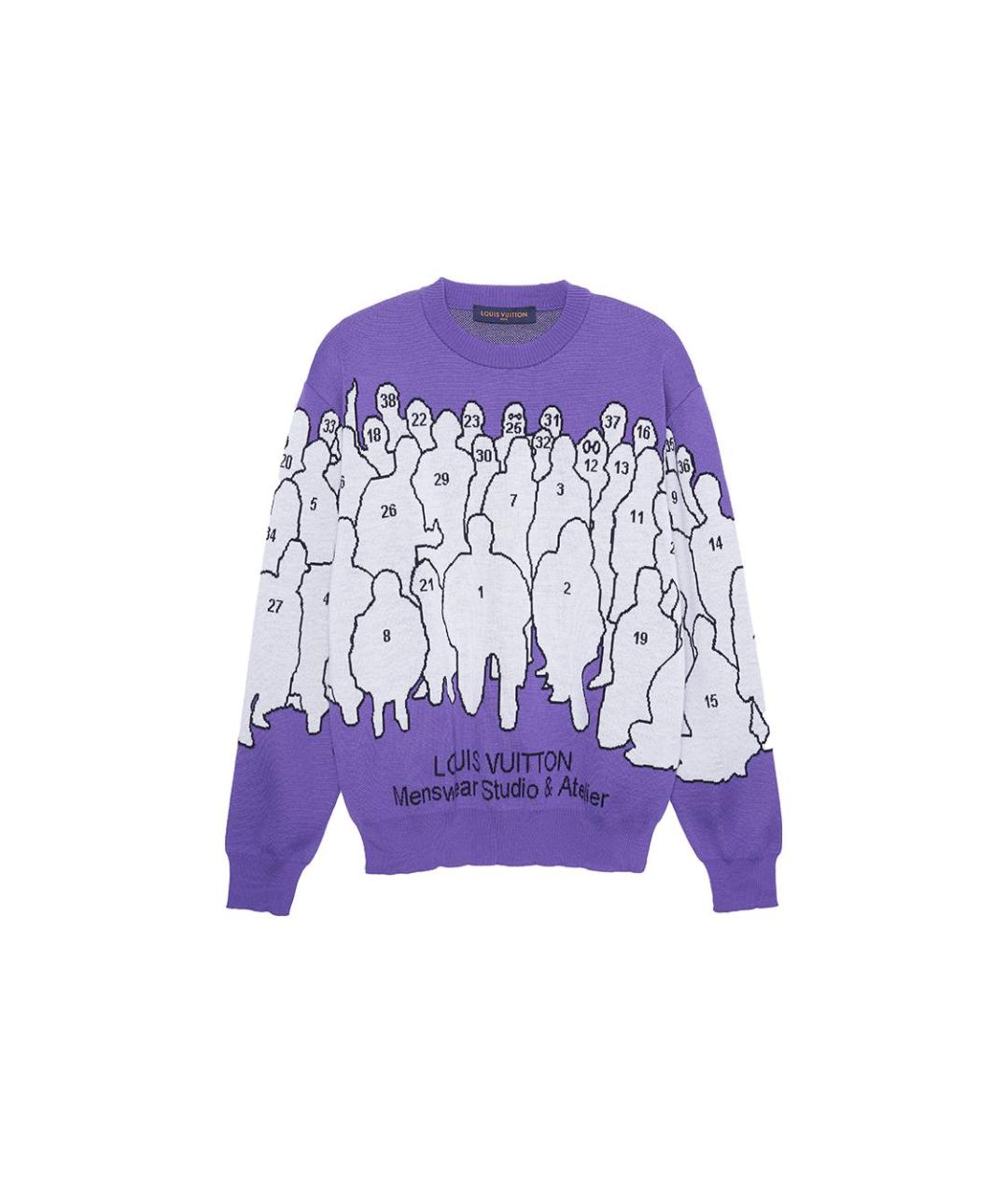 LOUIS VUITTON Фиолетовый джемпер / свитер, фото 6