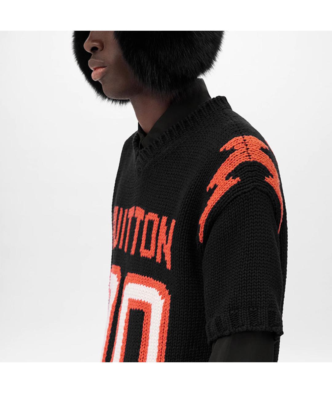 LOUIS VUITTON Черная футболка, фото 5
