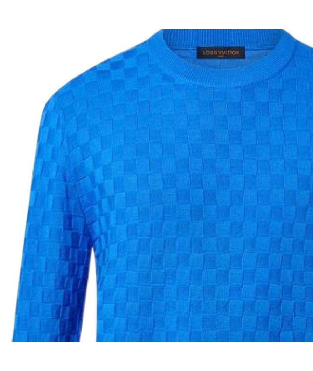 LOUIS VUITTON Синий джемпер / свитер, фото 3