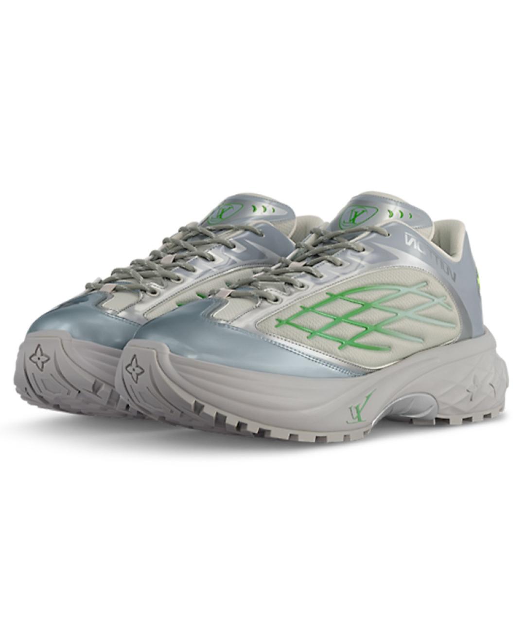 LOUIS VUITTON Зеленые низкие кроссовки / кеды, фото 2