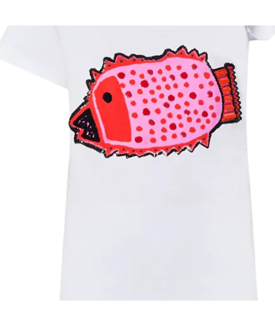 LOUIS VUITTON Белая хлопковая футболка, фото 5