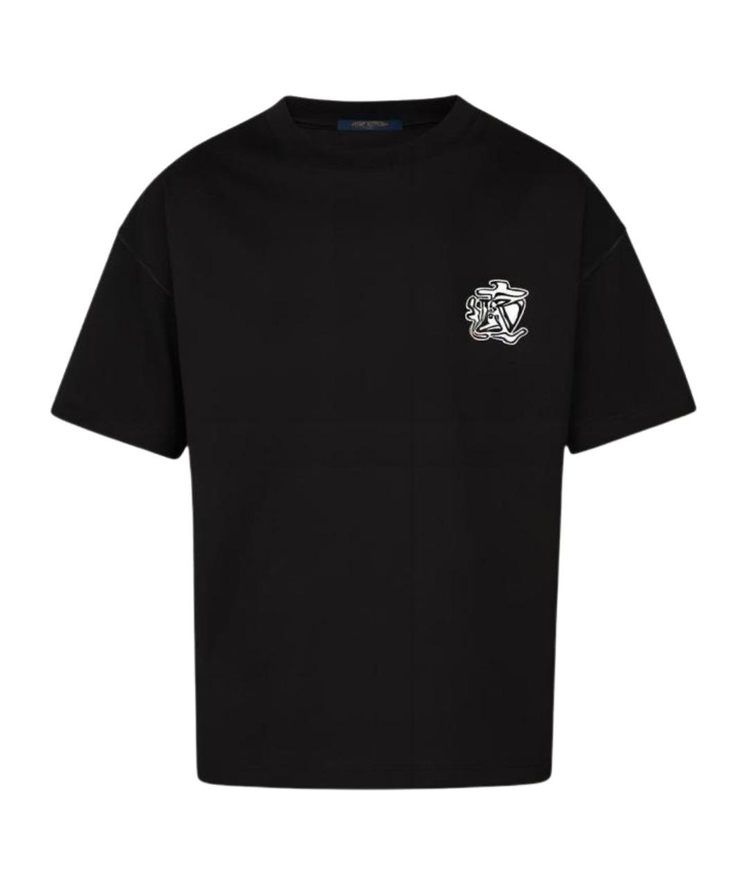 LOUIS VUITTON Черная футболка, фото 1