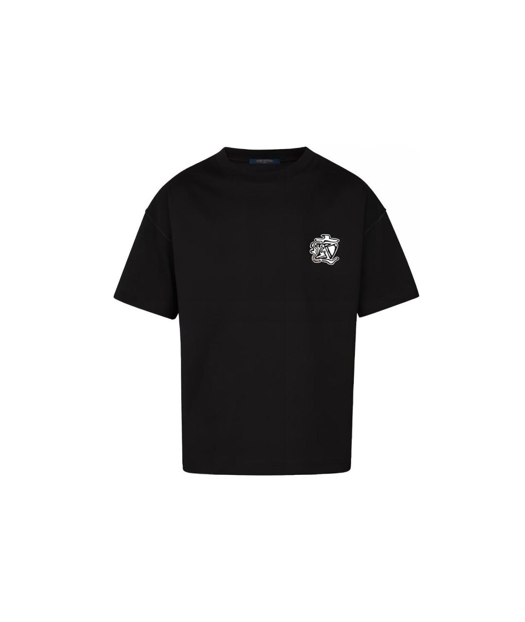 LOUIS VUITTON Черная футболка, фото 6