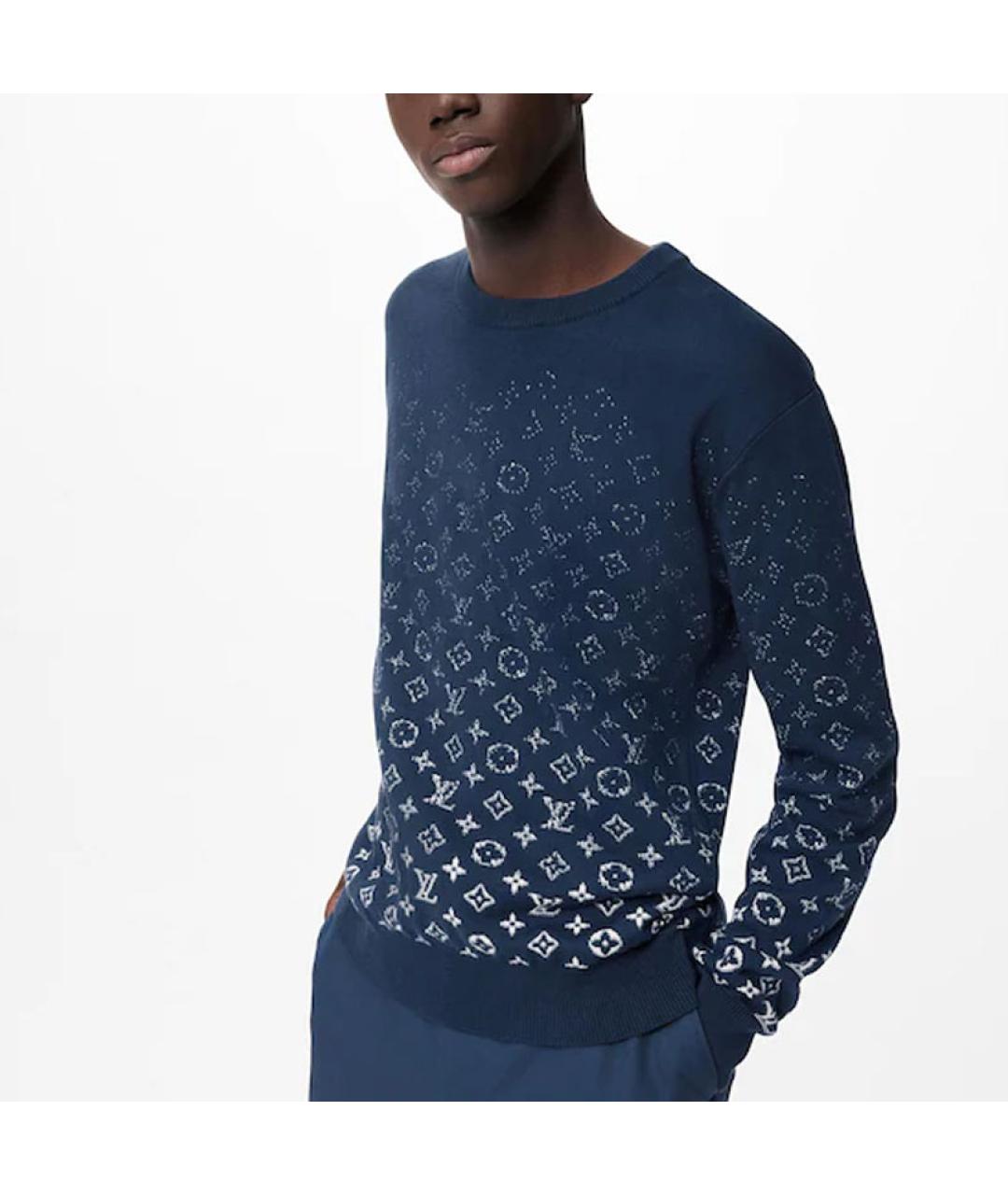 LOUIS VUITTON Синий джемпер / свитер, фото 4