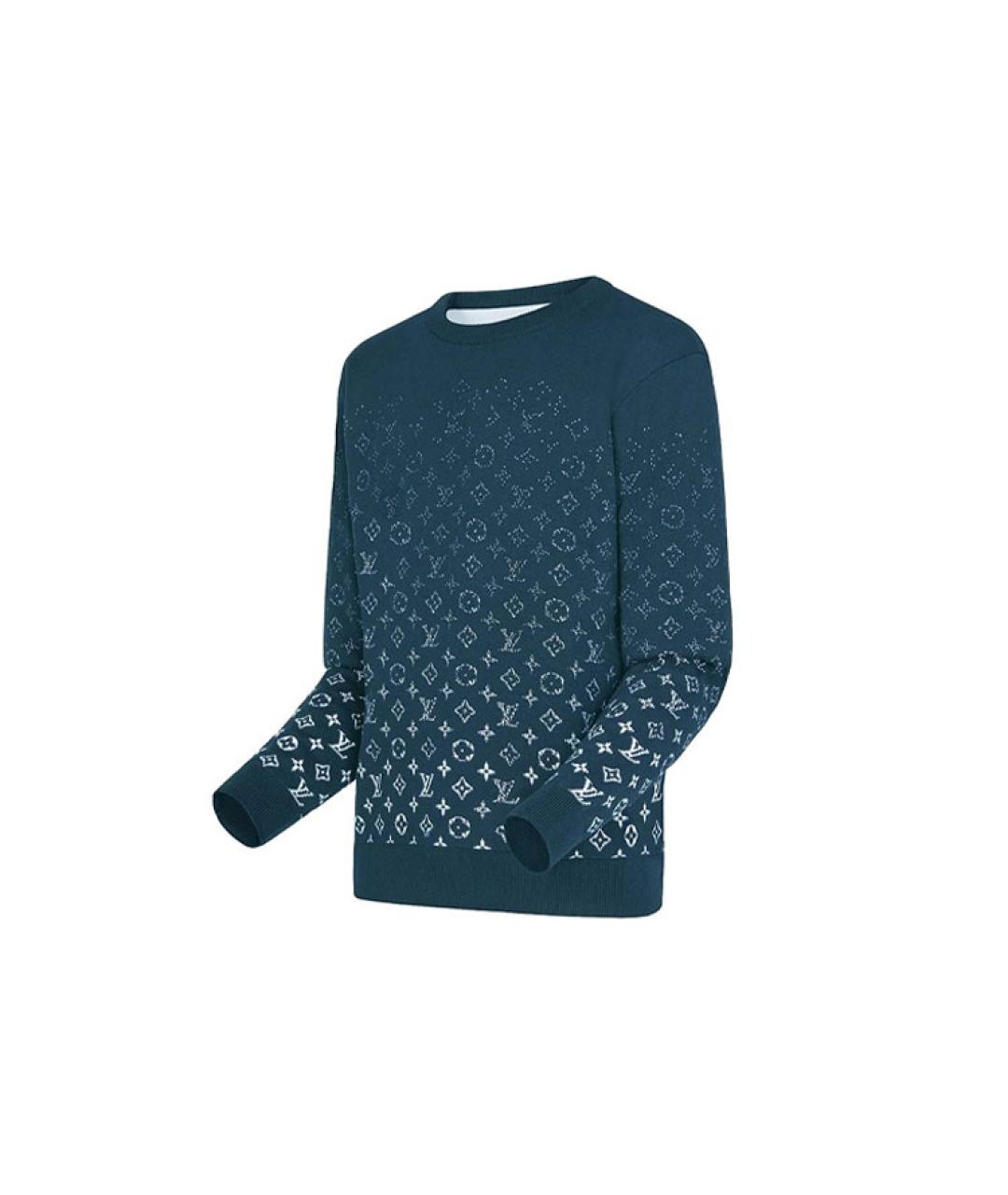 LOUIS VUITTON Синий джемпер / свитер, фото 3