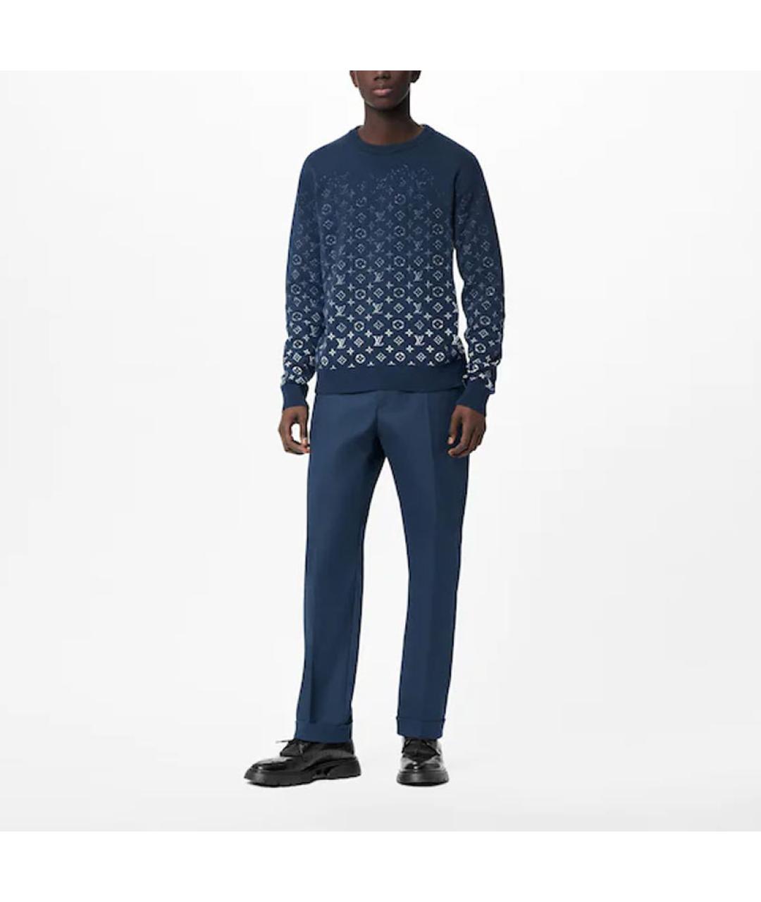 LOUIS VUITTON Синий джемпер / свитер, фото 5