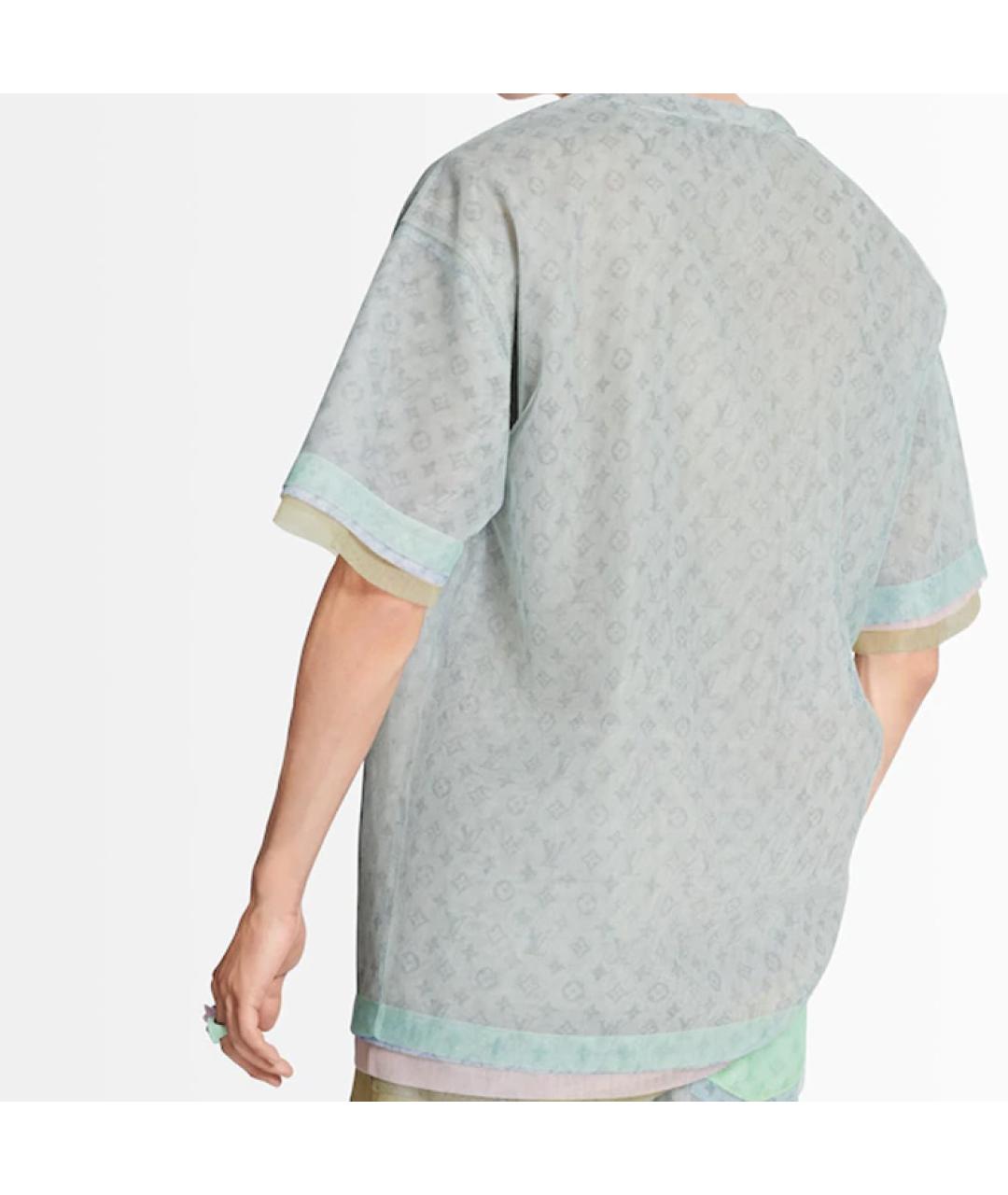 LOUIS VUITTON Голубая футболка, фото 5