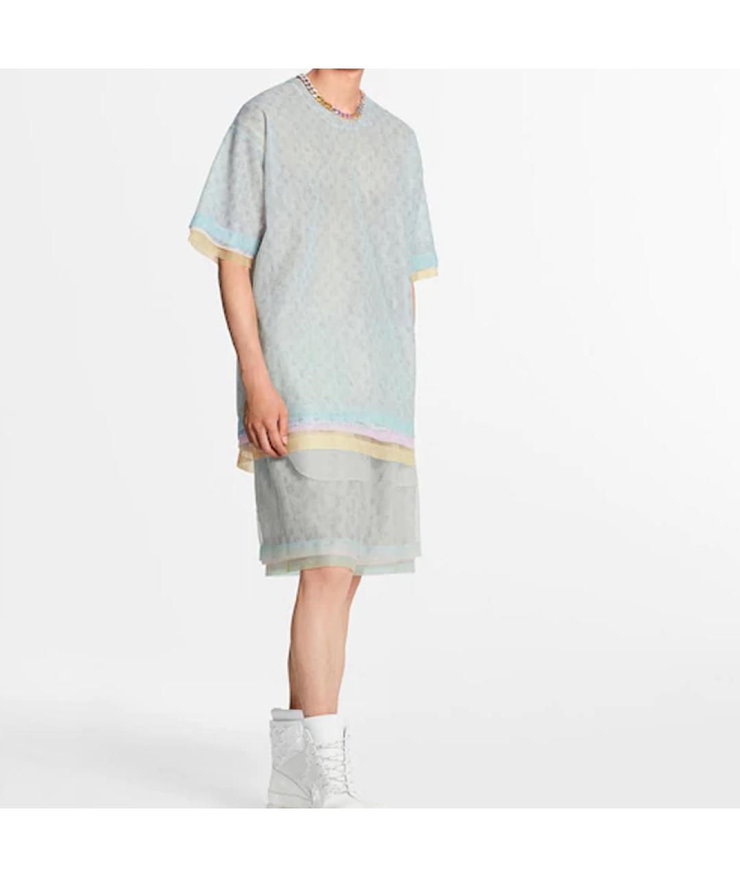 LOUIS VUITTON Голубая футболка, фото 2