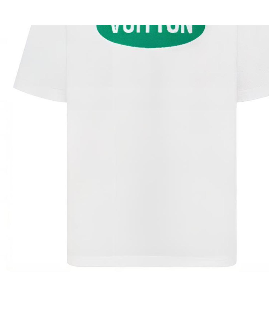 LOUIS VUITTON Белая хлопковая футболка, фото 5