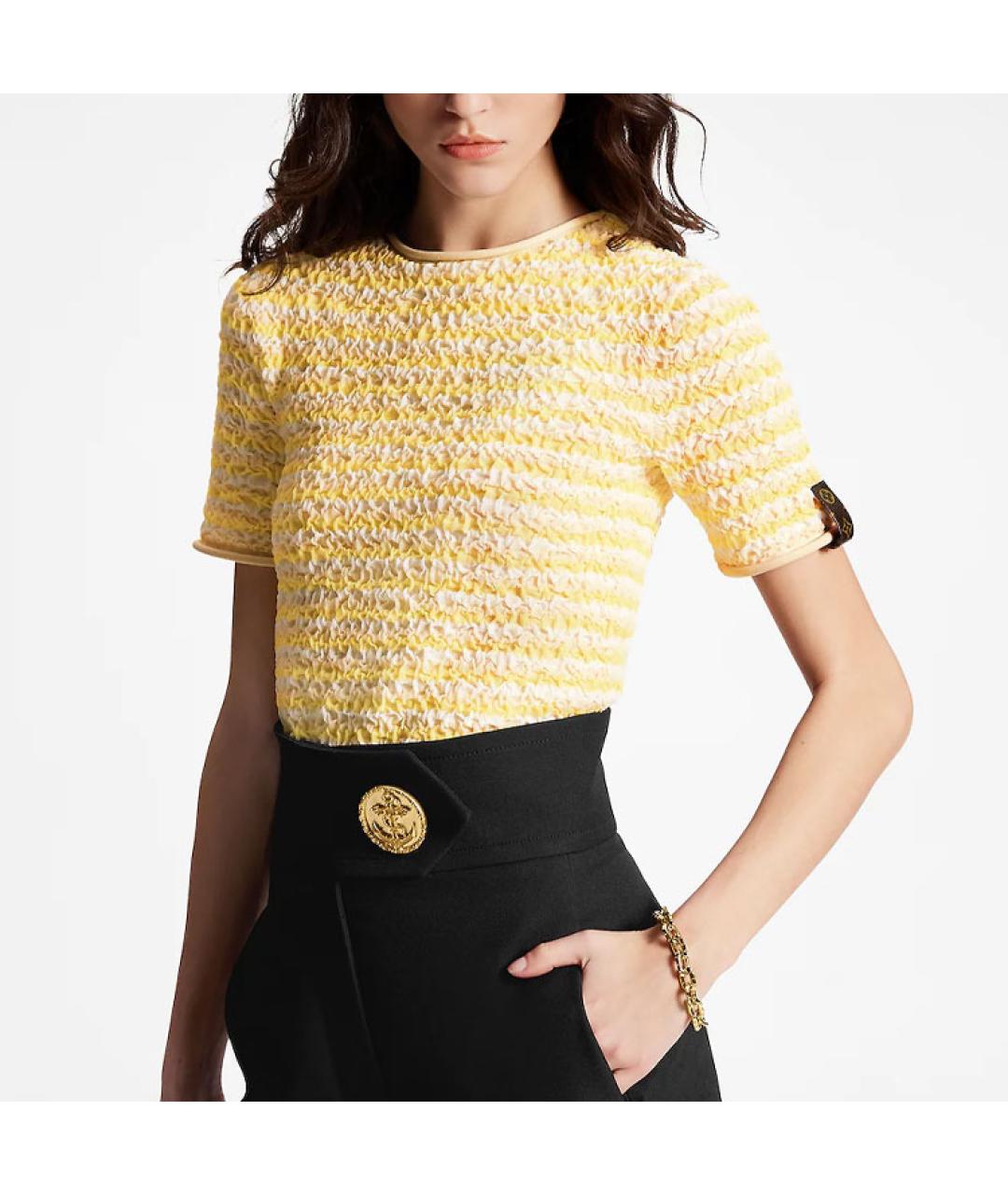 LOUIS VUITTON Желтая футболка, фото 5