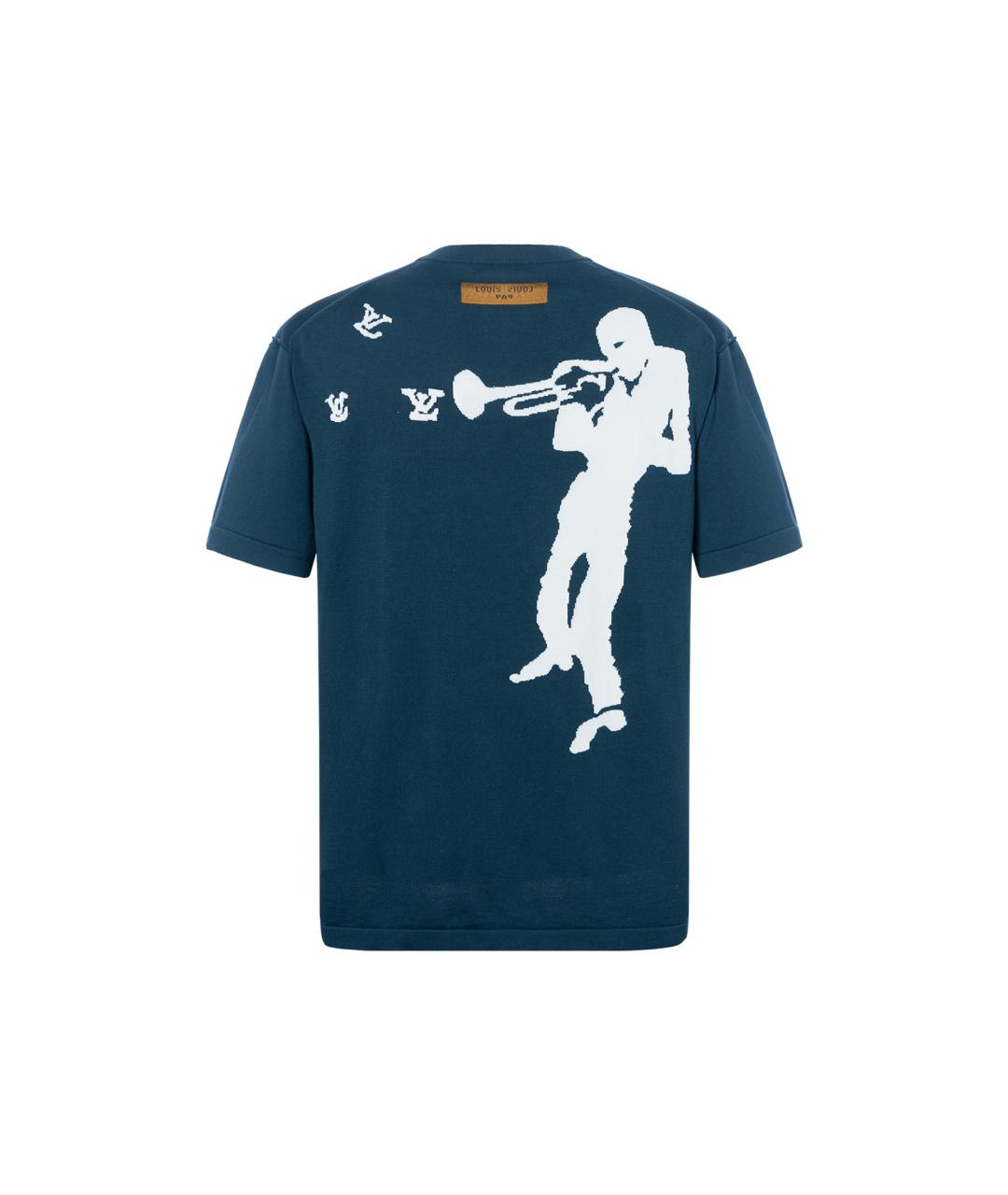 LOUIS VUITTON Синяя футболка, фото 2