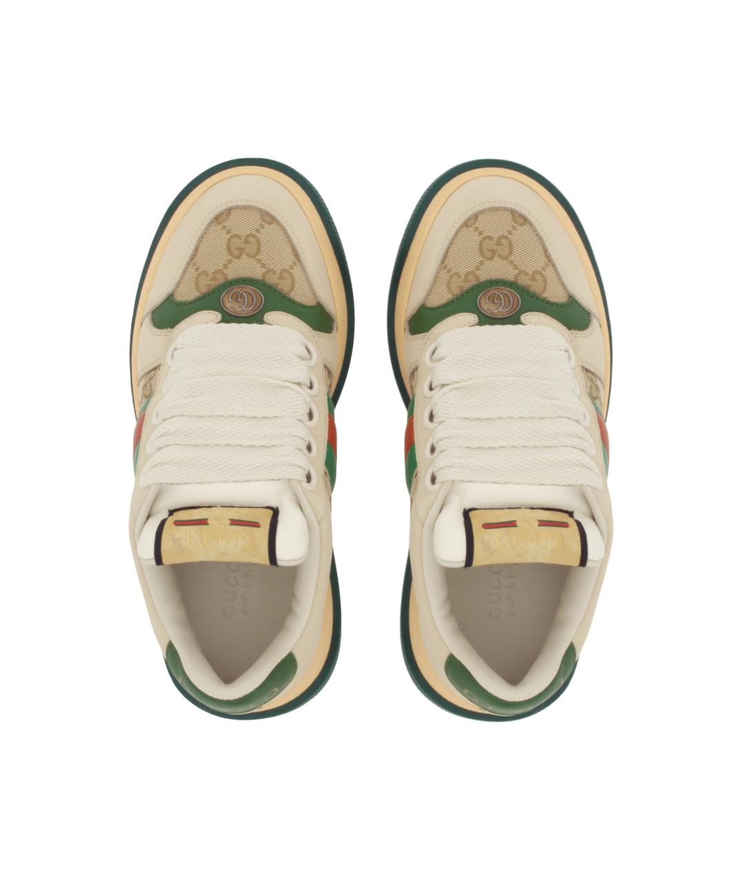 GUCCI Бежевые кроссовки, фото 4