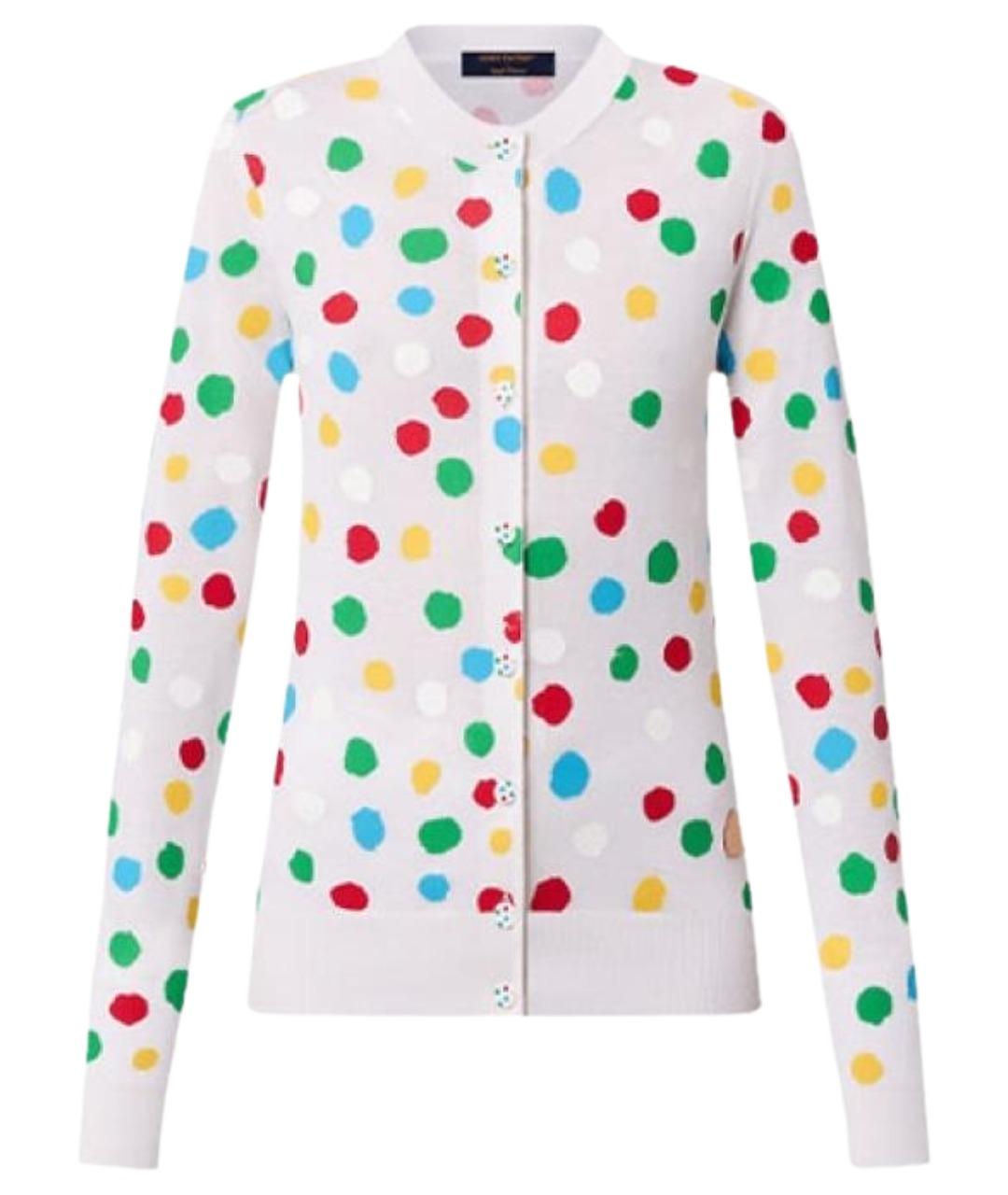 LOUIS VUITTON Белый кашемировый кардиган, фото 1