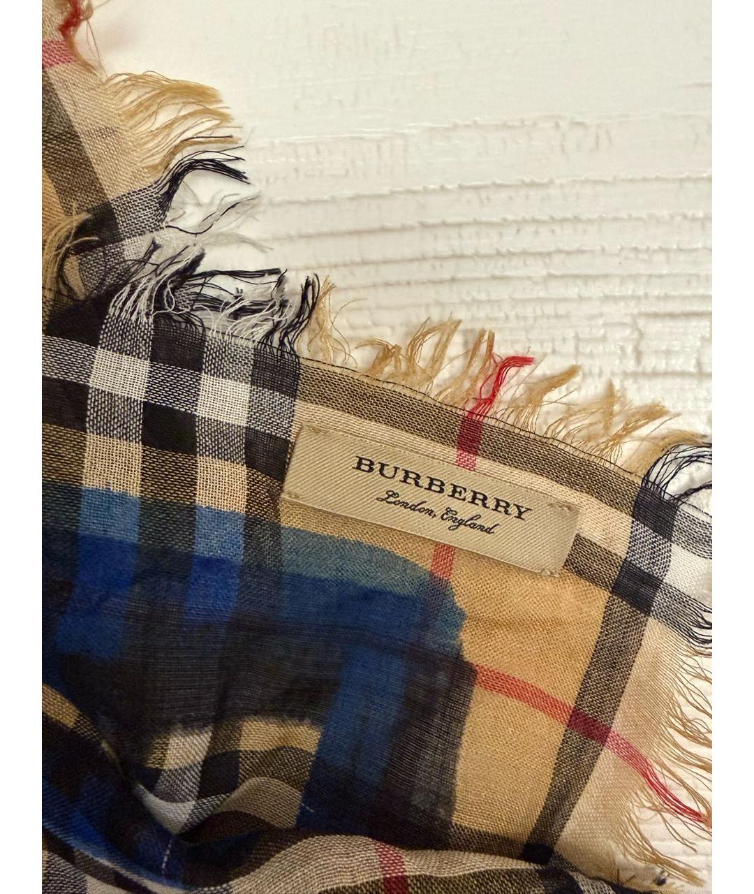 BURBERRY Мульти хлопковый платок, фото 2