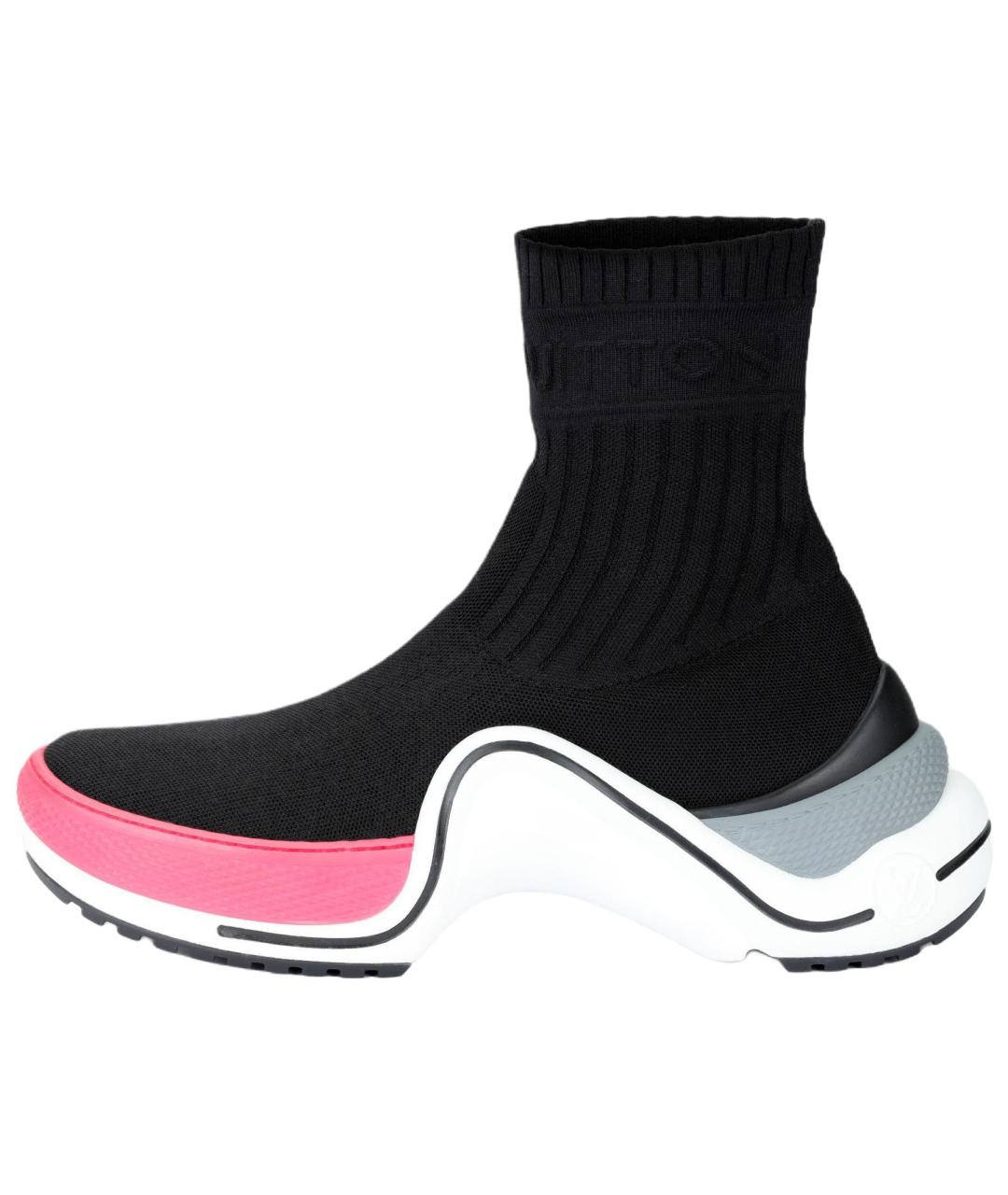 LOUIS VUITTON Черные кроссовки, фото 2