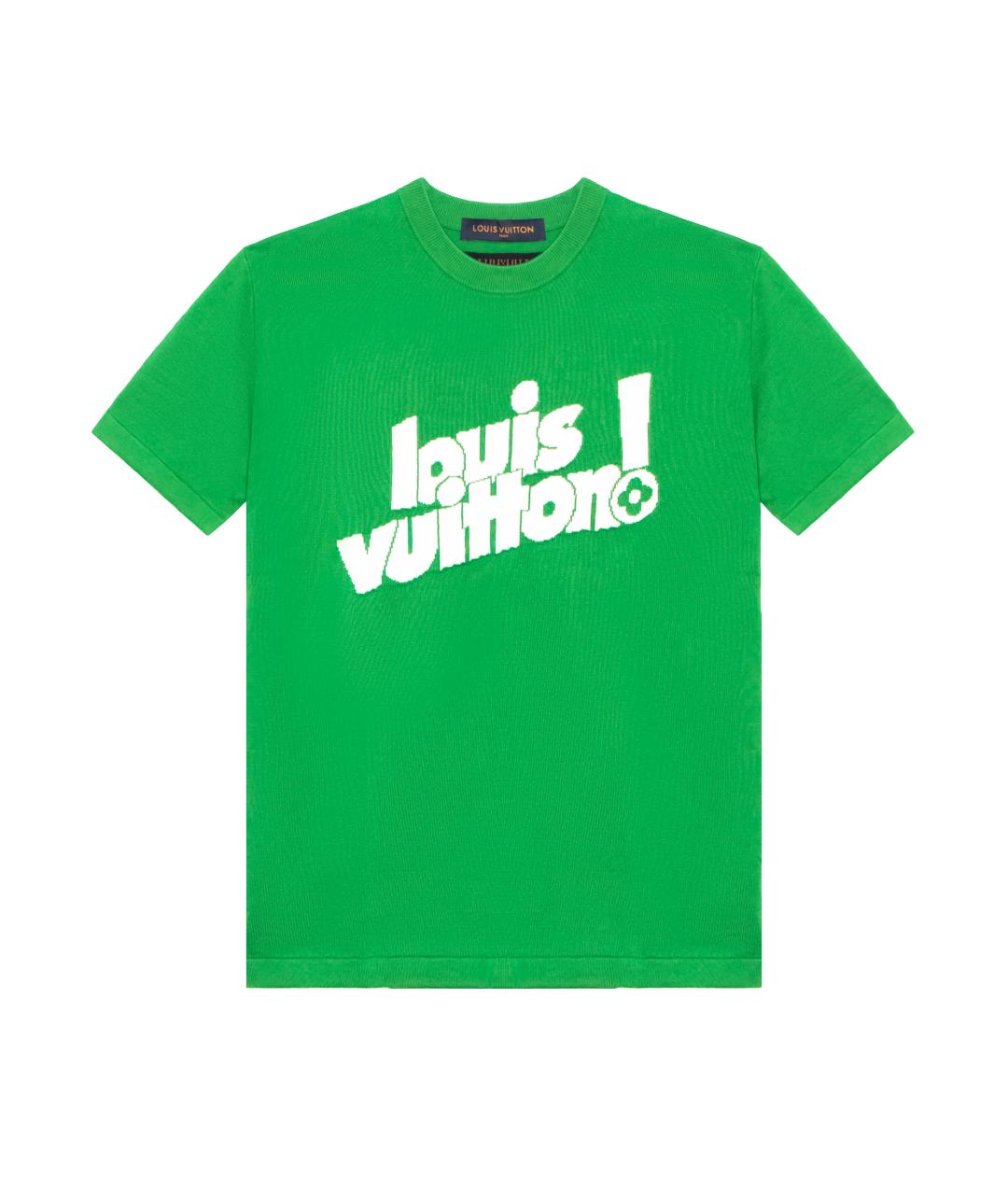 LOUIS VUITTON Зеленая футболка, фото 1