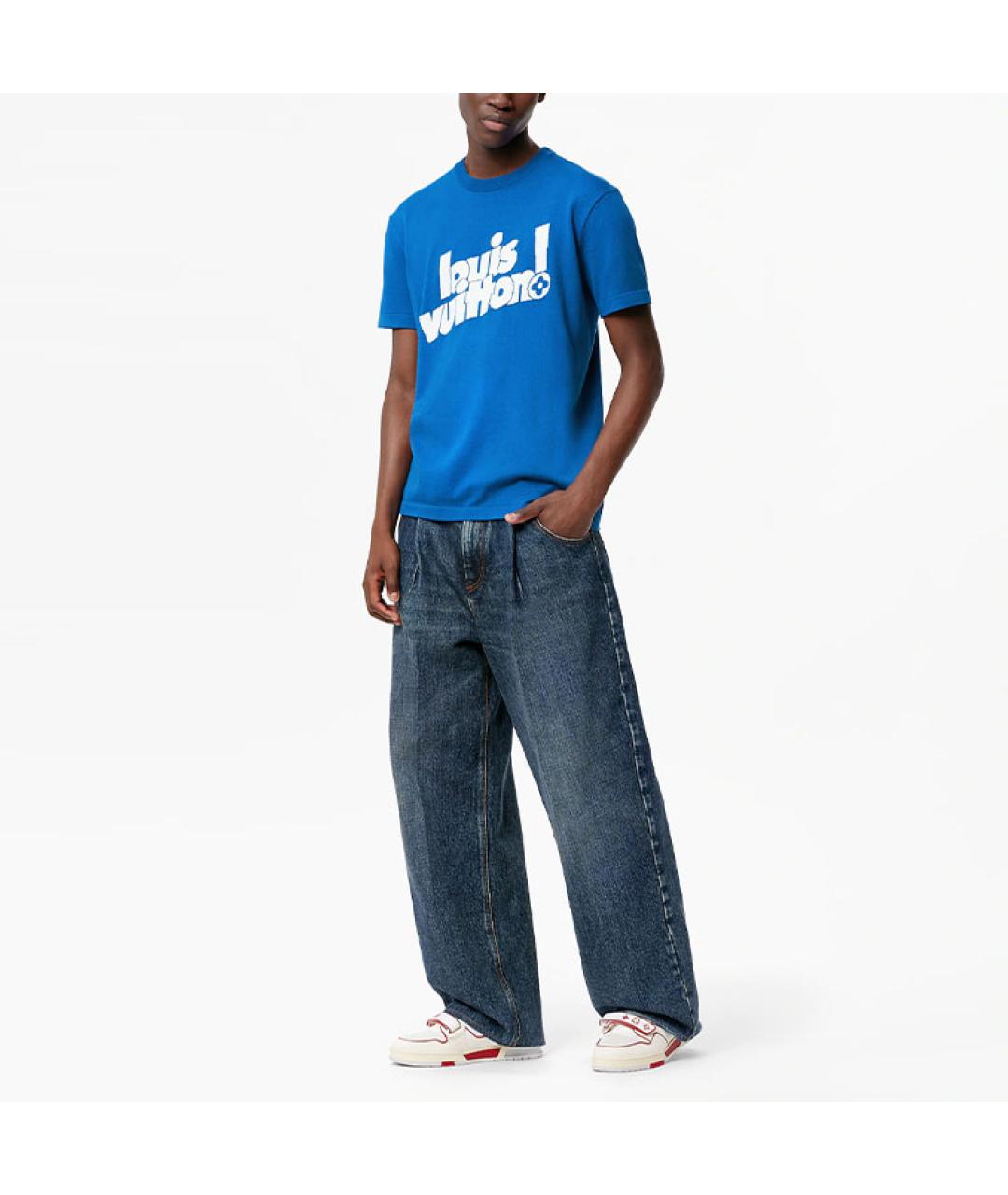 LOUIS VUITTON Синяя футболка, фото 2