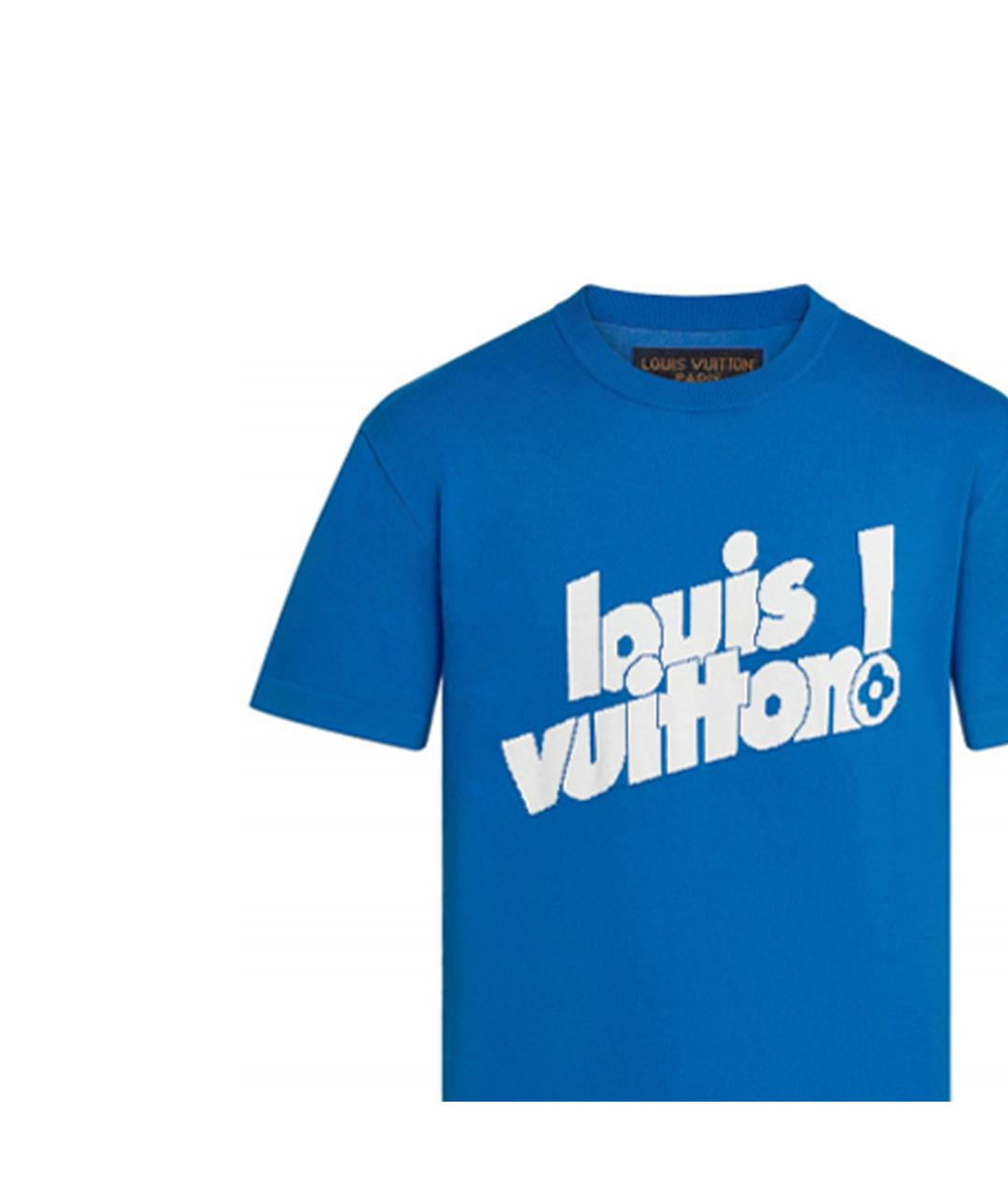 LOUIS VUITTON Синяя футболка, фото 5