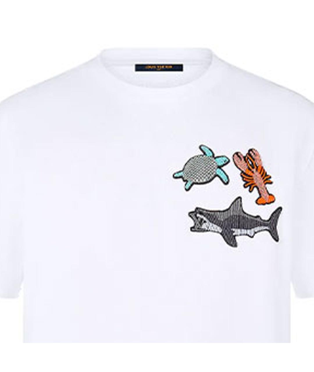 LOUIS VUITTON Белая футболка, фото 3