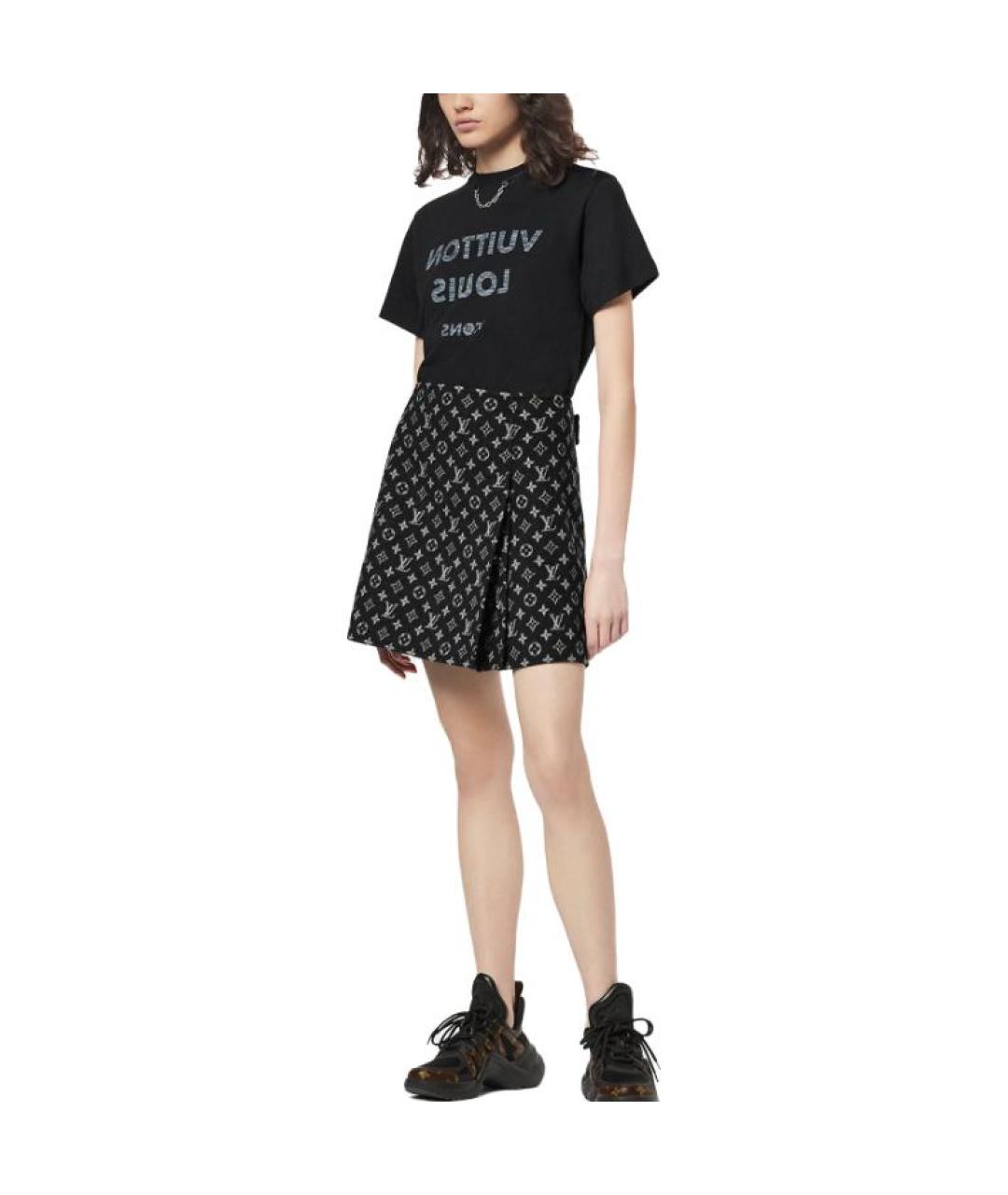 LOUIS VUITTON Черная футболка, фото 3