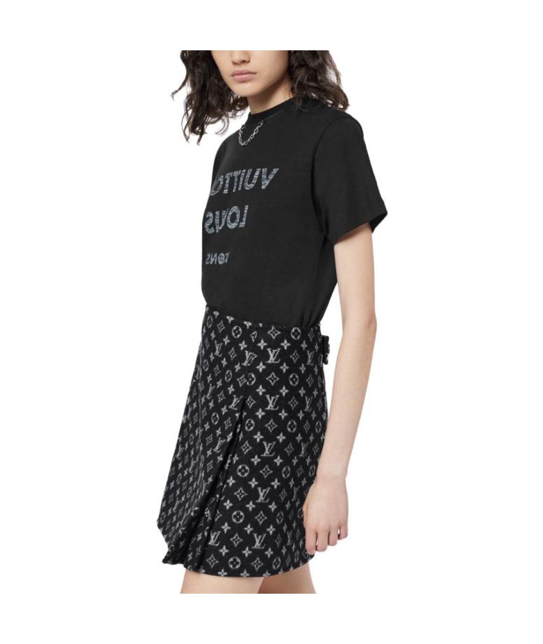 LOUIS VUITTON Черная футболка, фото 5