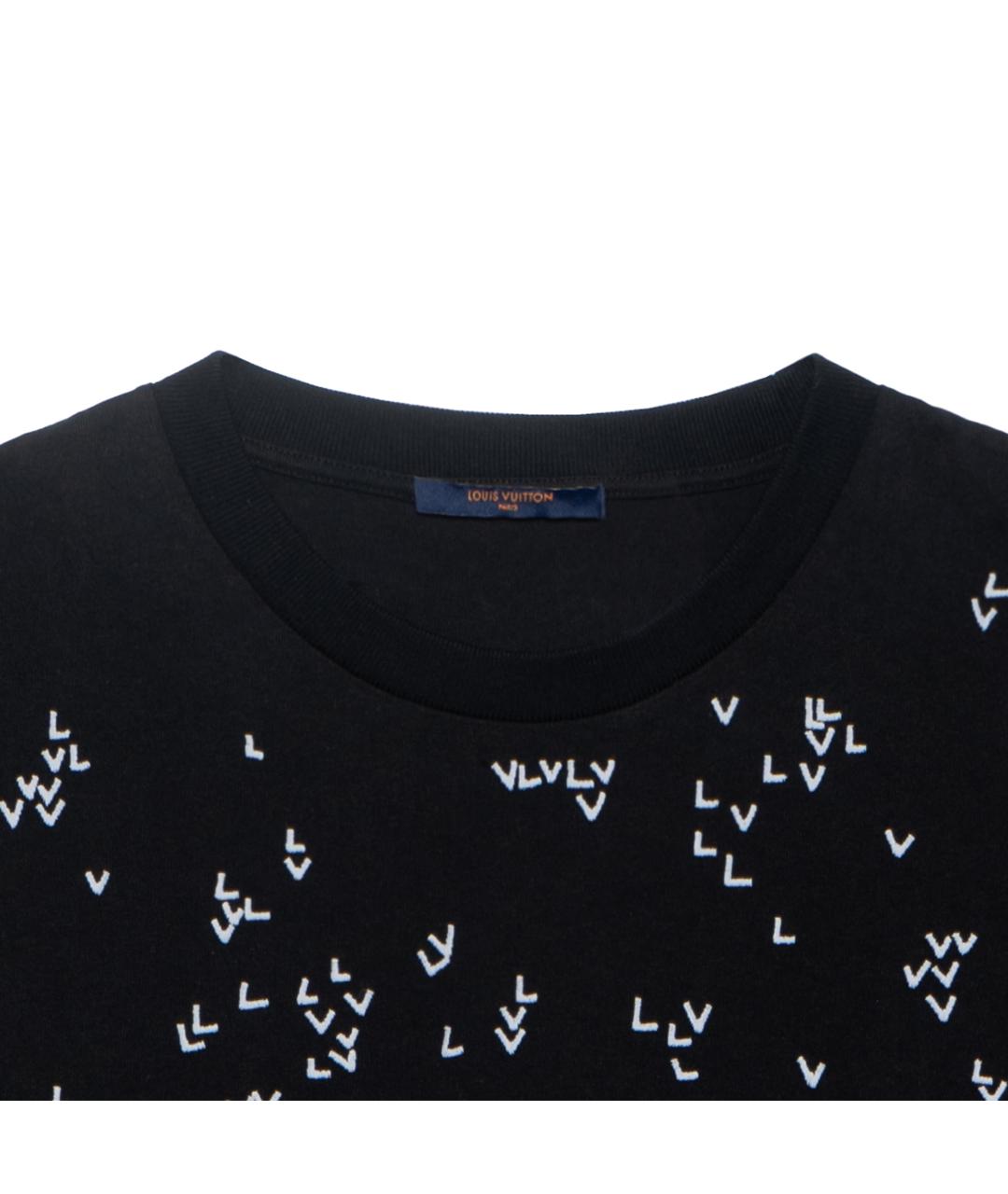LOUIS VUITTON Черная футболка, фото 4