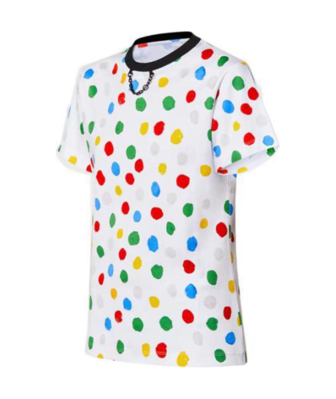 LOUIS VUITTON Мульти хлопковая футболка, фото 3