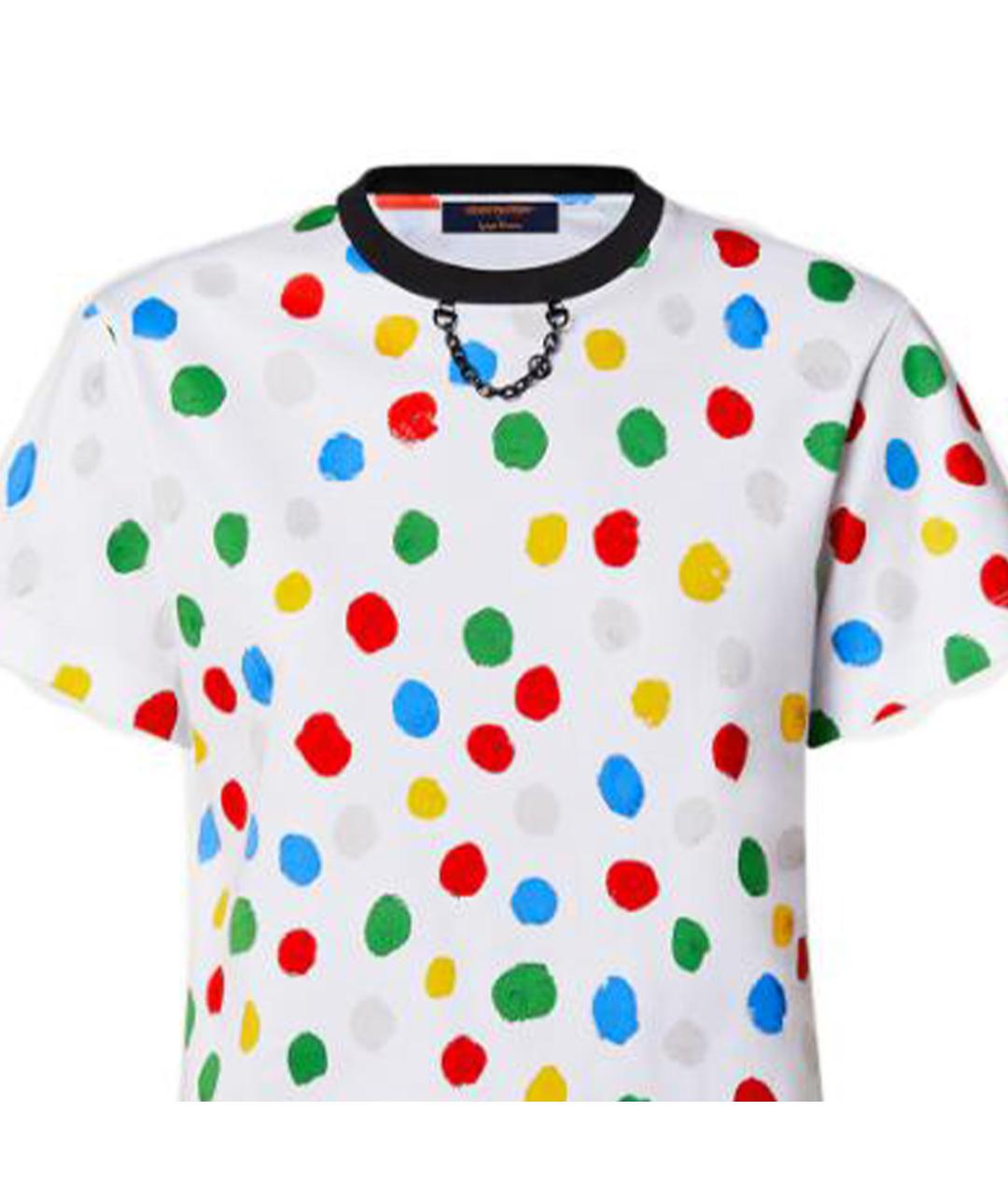 LOUIS VUITTON Мульти хлопковая футболка, фото 5