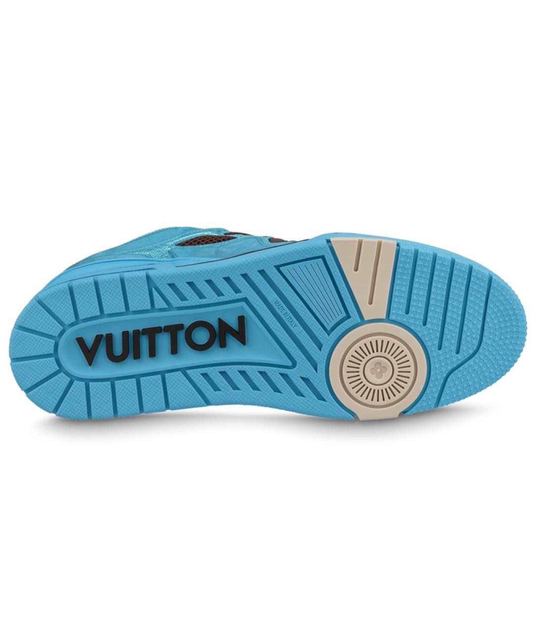 LOUIS VUITTON Синие низкие кроссовки / кеды, фото 5