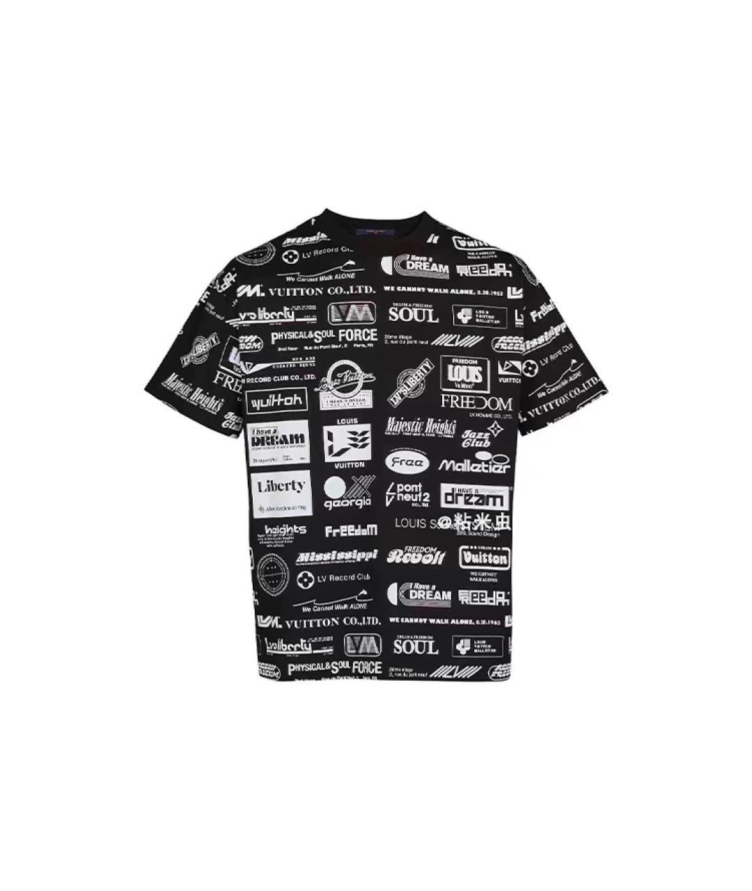LOUIS VUITTON Черная футболка, фото 6