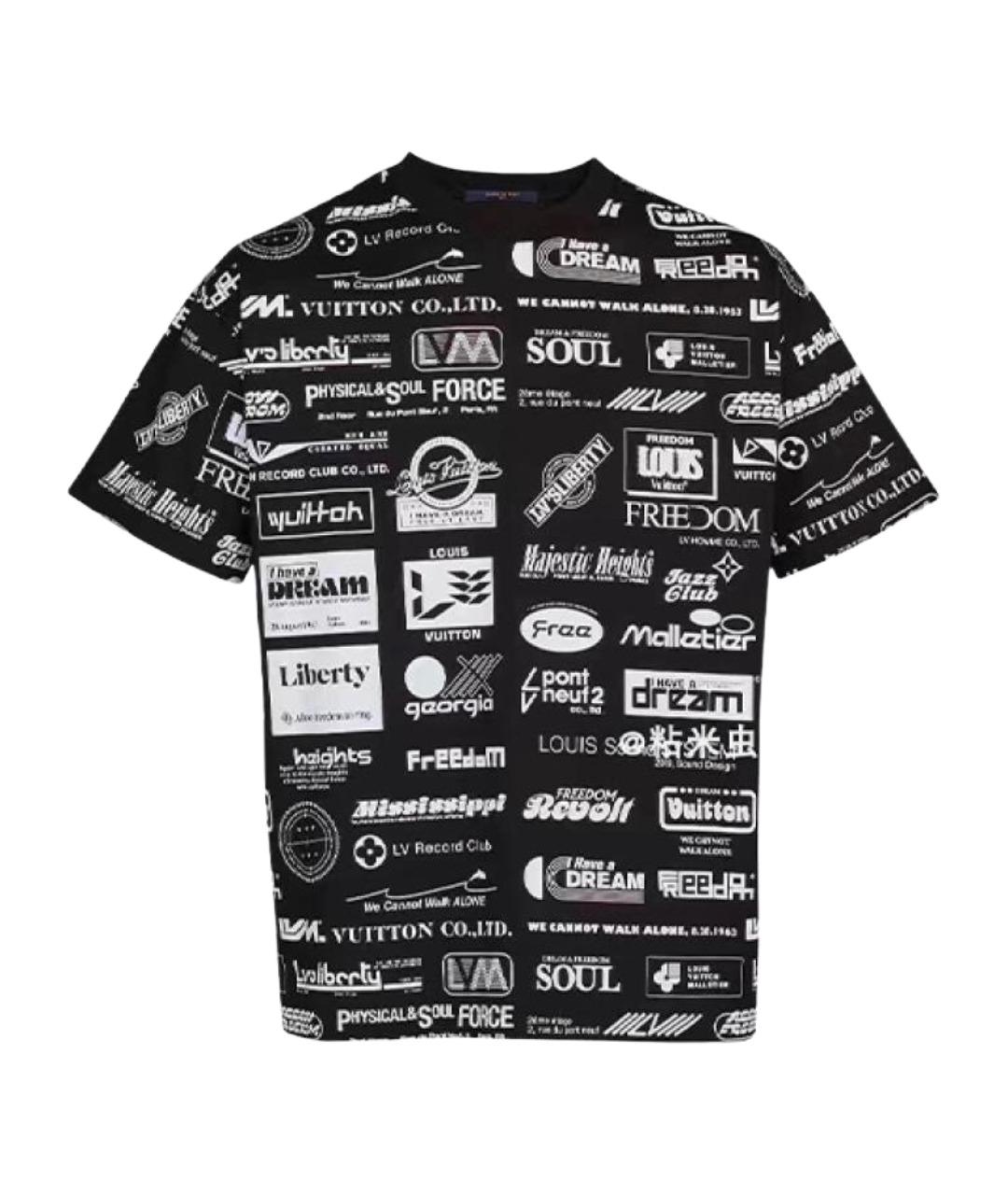 LOUIS VUITTON Черная футболка, фото 1