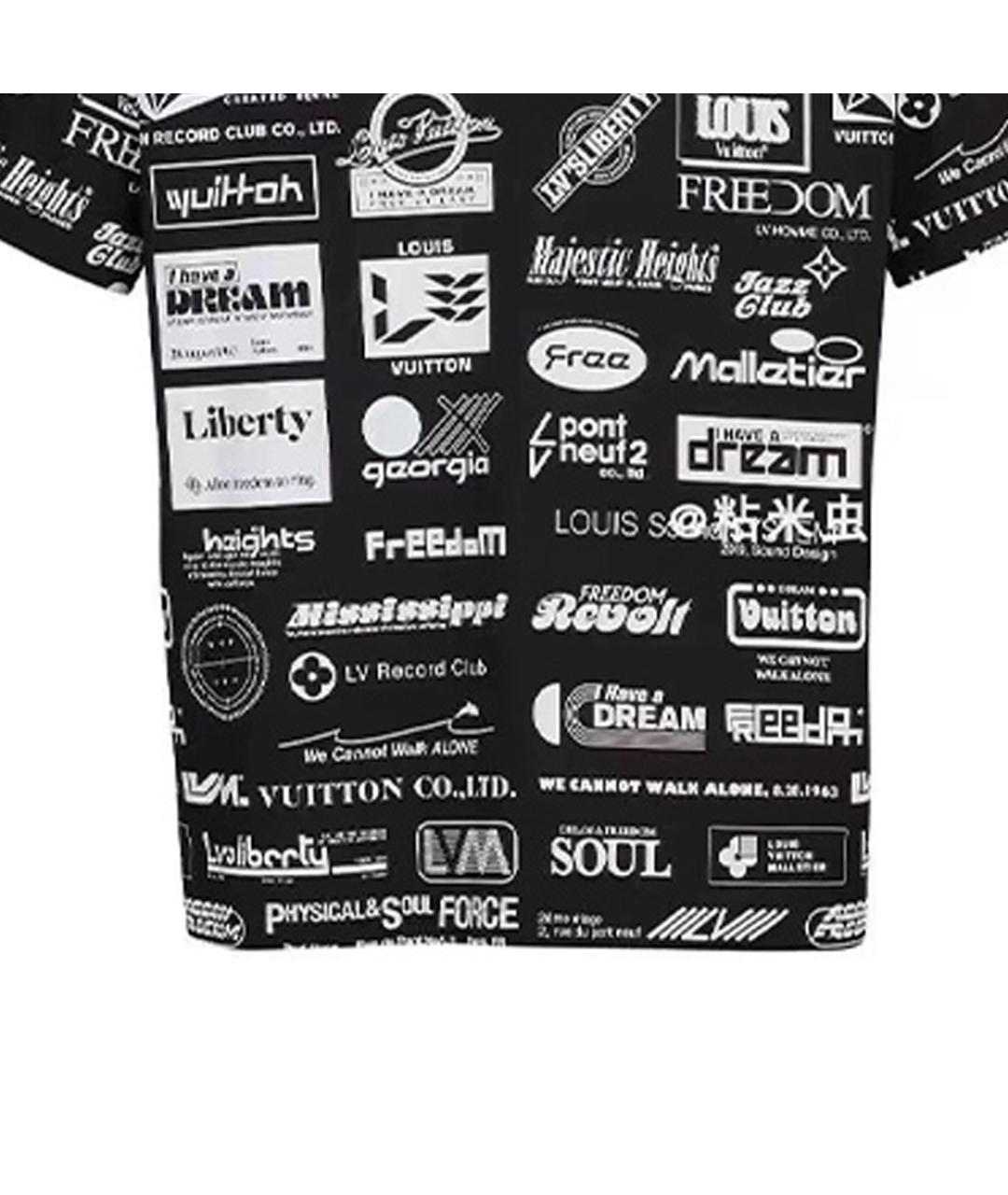 LOUIS VUITTON Черная футболка, фото 3