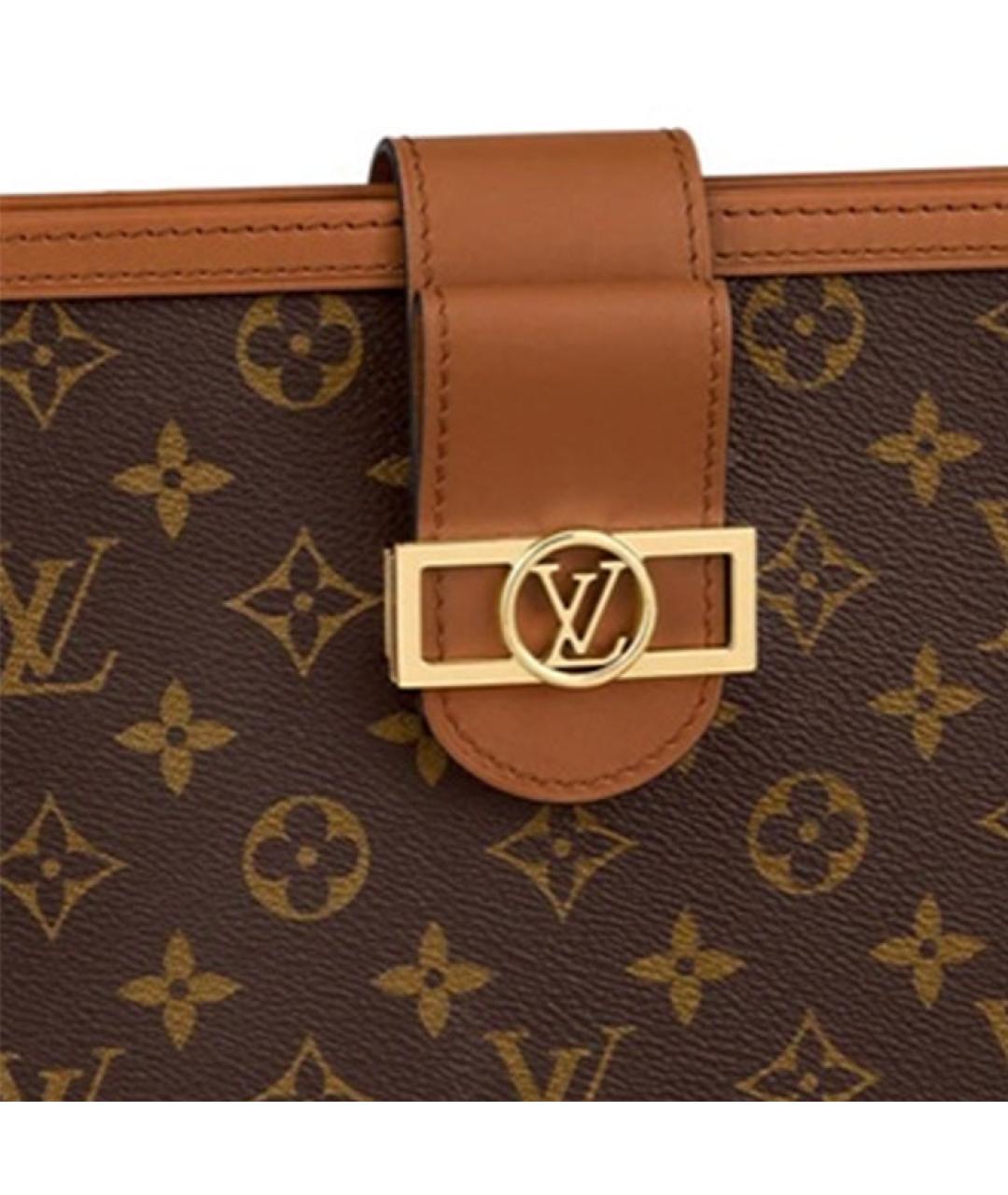 LOUIS VUITTON Коричневая косметичка, фото 5
