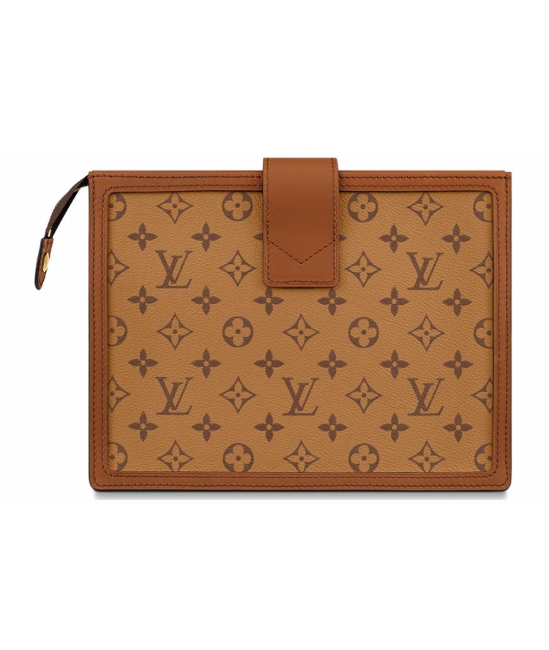 LOUIS VUITTON Коричневая косметичка, фото 3